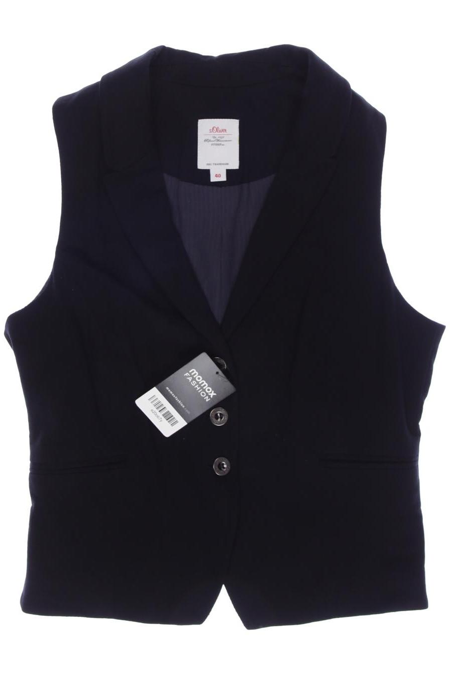 

s.Oliver Damen Weste, schwarz, Gr. 40