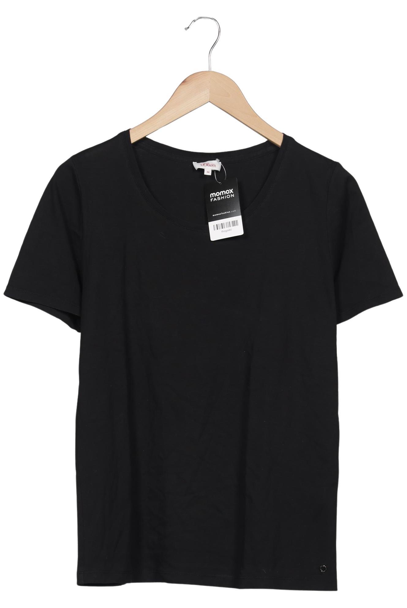 

s.Oliver Damen T-Shirt, schwarz, Gr. 44