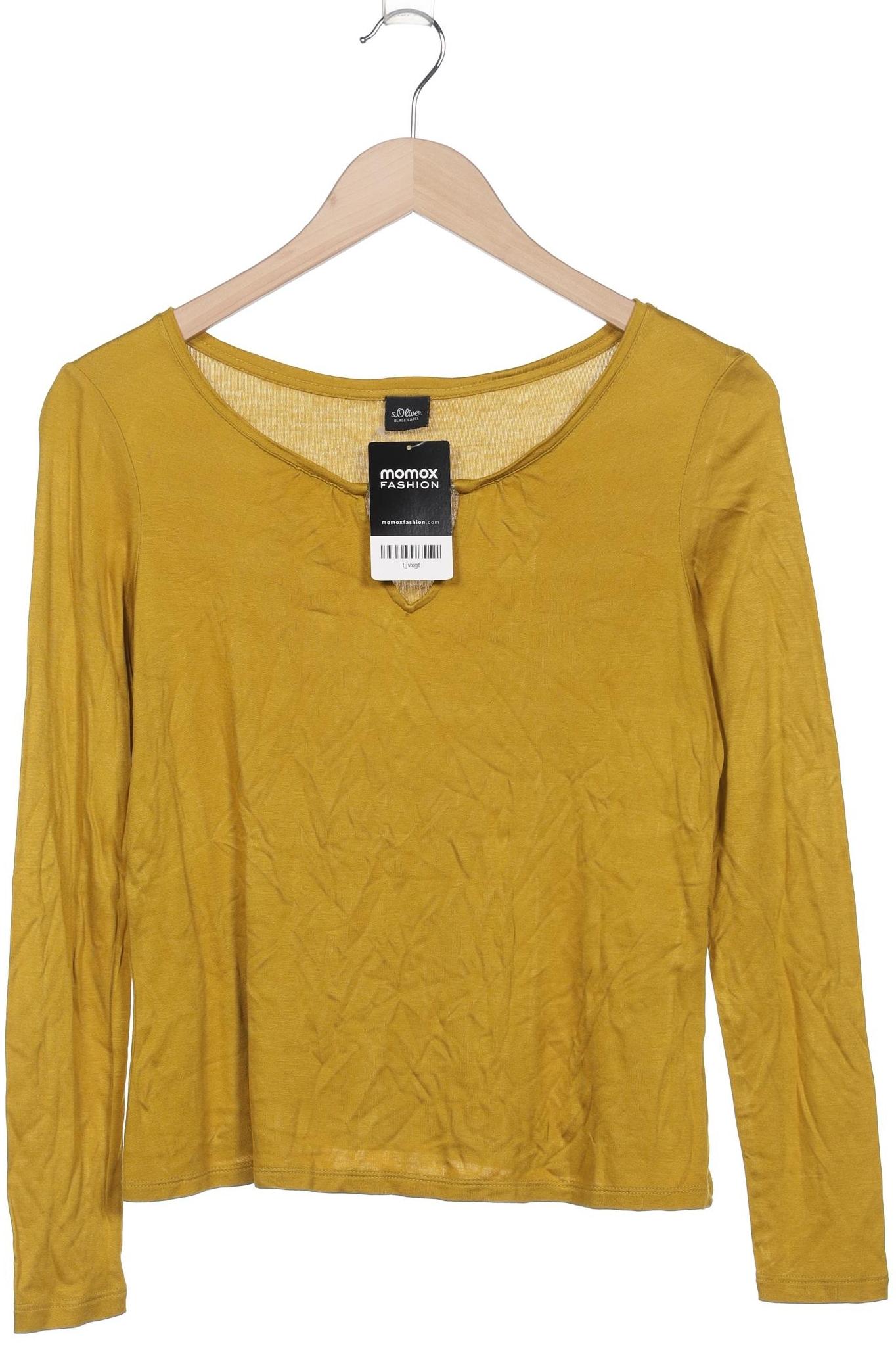 

s.Oliver Damen Langarmshirt, gelb, Gr. 34
