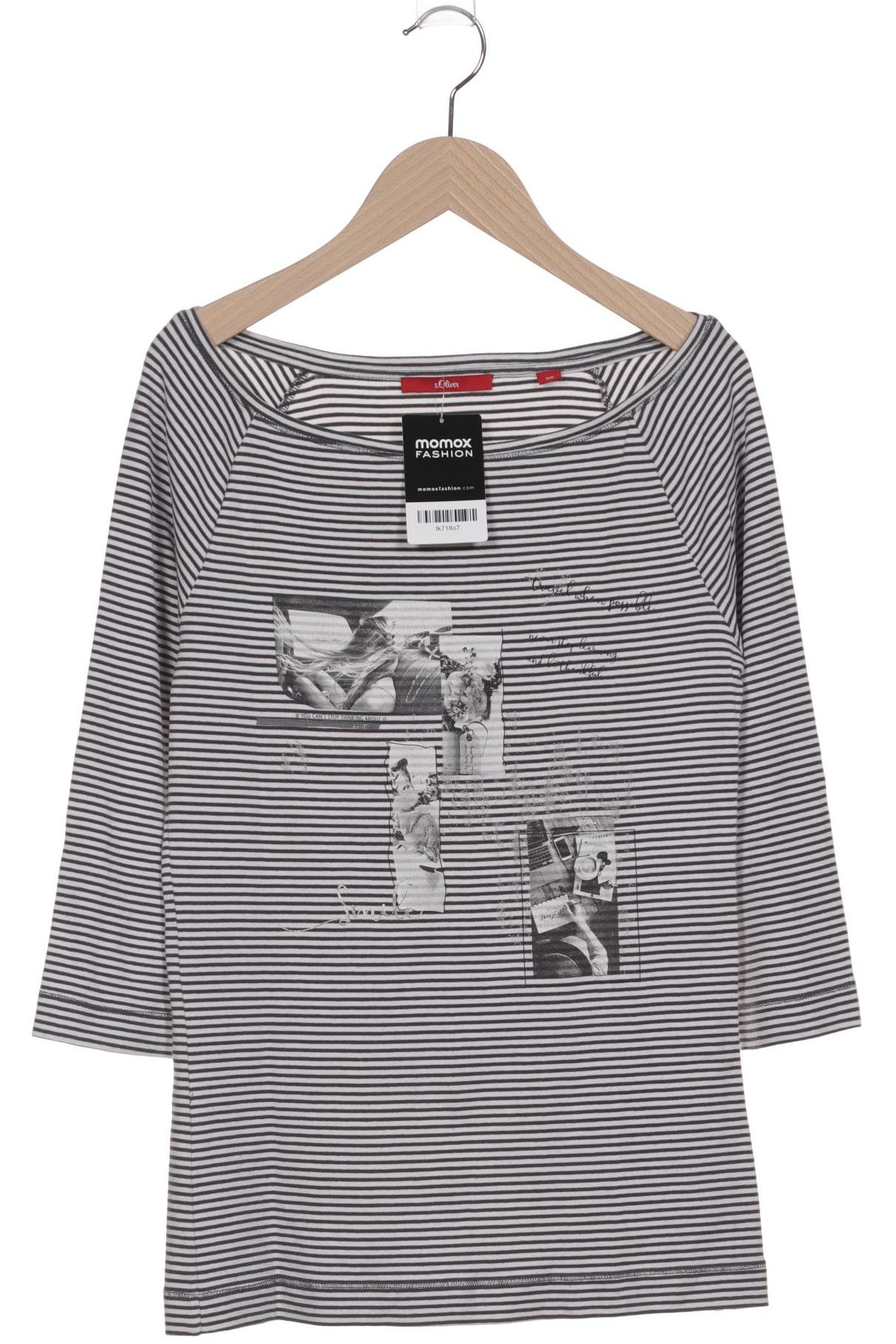 

s.Oliver Damen Langarmshirt, grau, Gr. 38