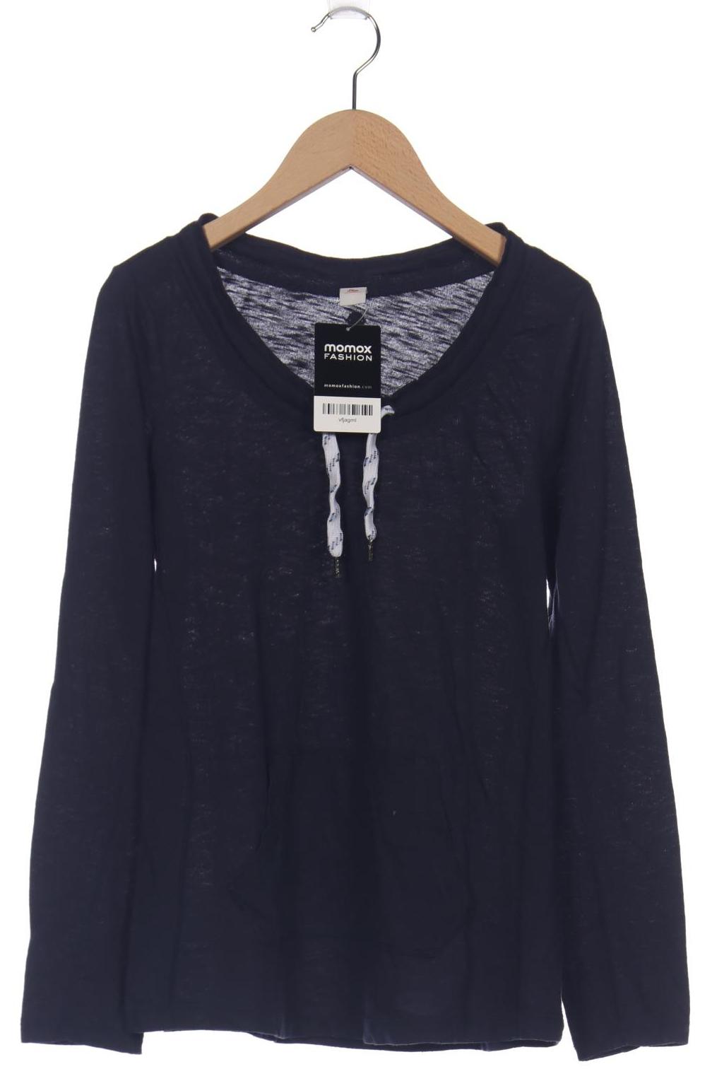 

s.Oliver Damen Langarmshirt, marineblau, Gr. 38