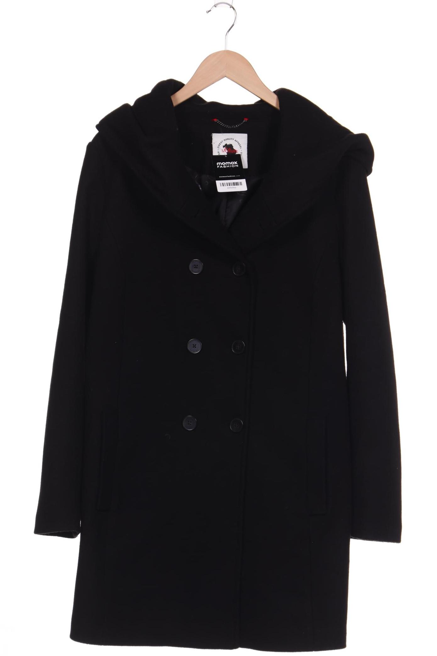 

s.Oliver Damen Mantel, schwarz