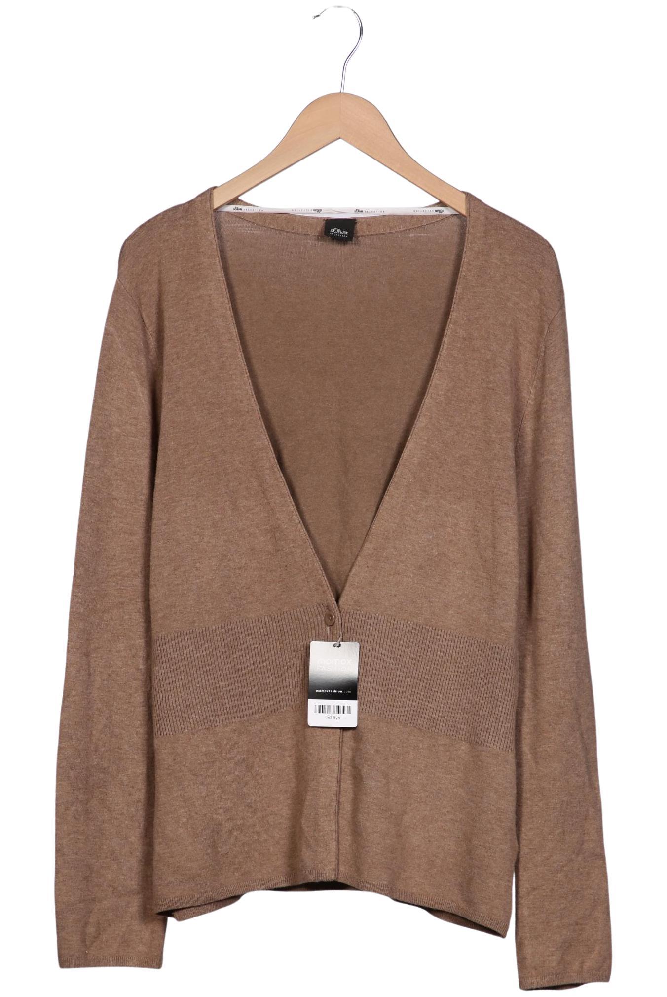 

s.Oliver Damen Strickjacke, braun, Gr. 46