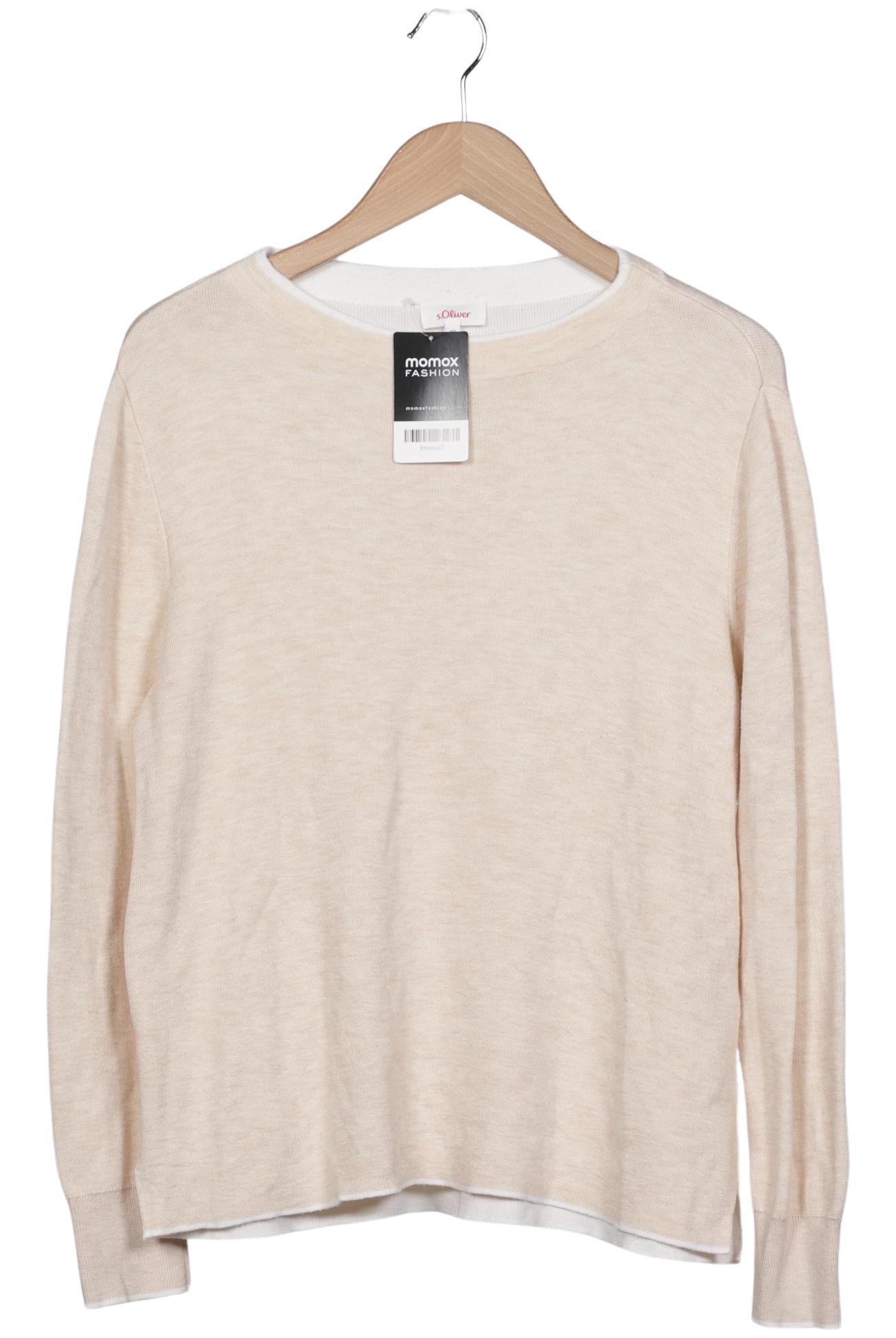 

s.Oliver Damen Pullover, beige, Gr. 40