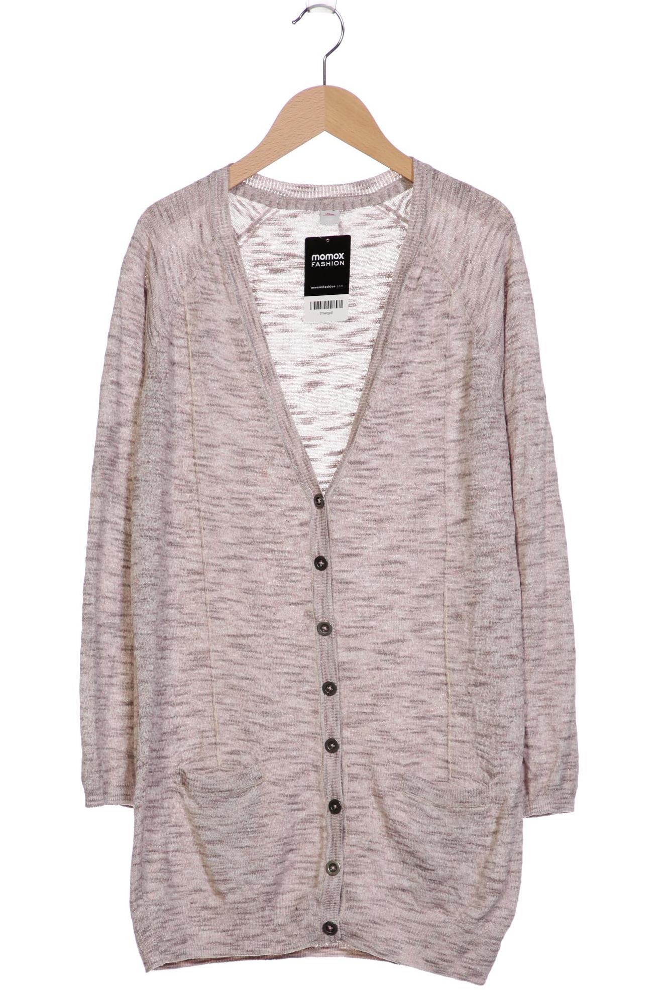 

s.Oliver Damen Strickjacke, beige, Gr. 40