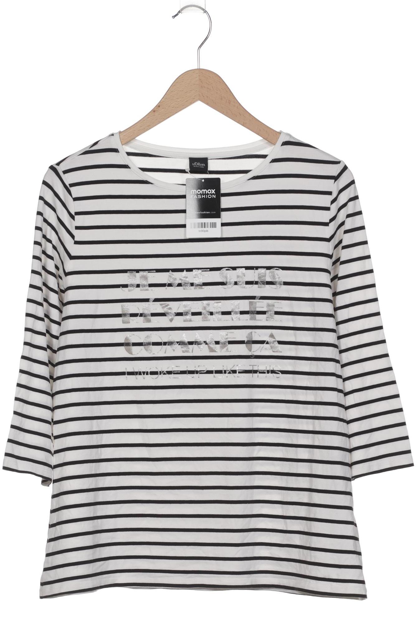 

s.Oliver Damen Langarmshirt, weiß, Gr. 46