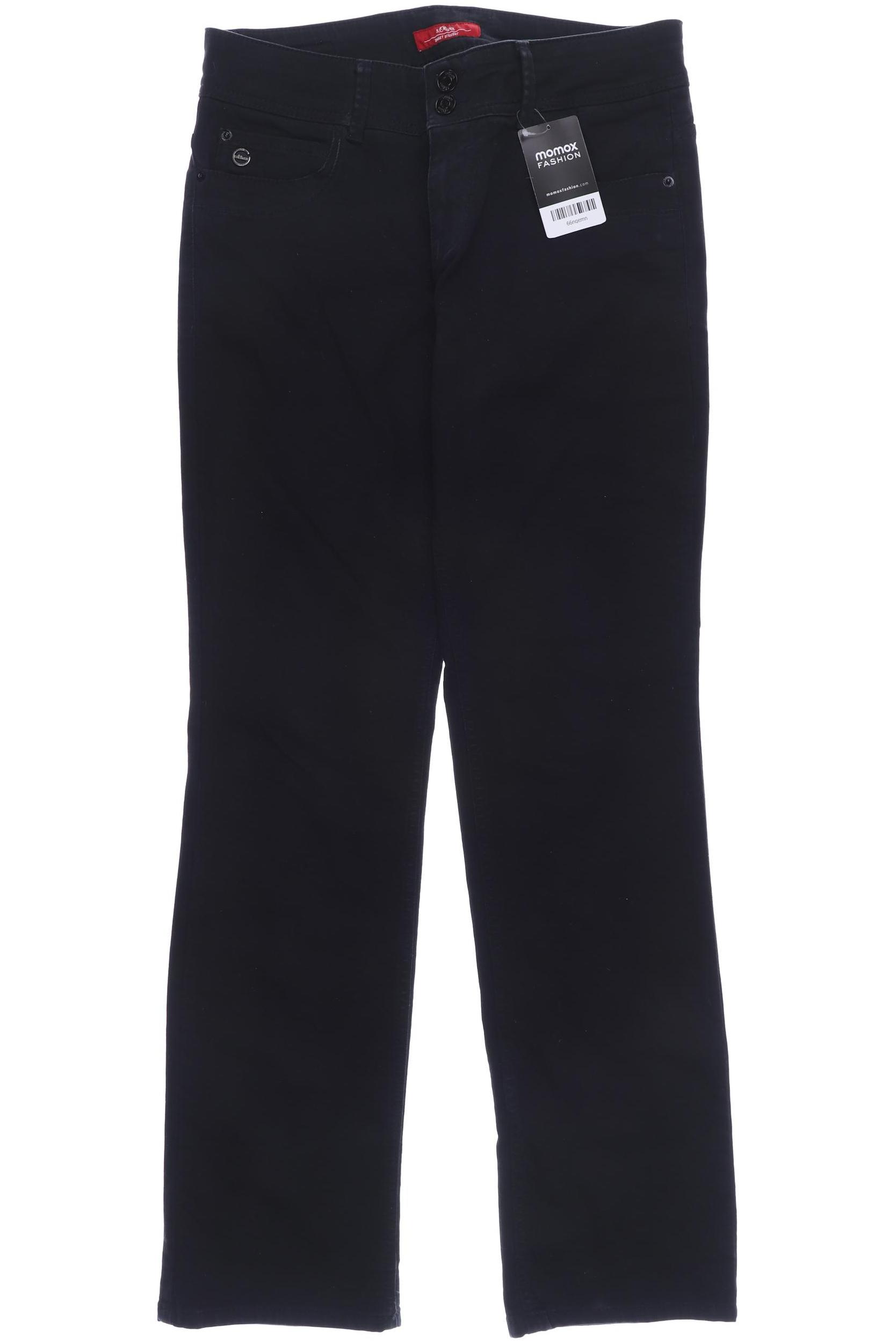 

s.Oliver Damen Jeans, schwarz