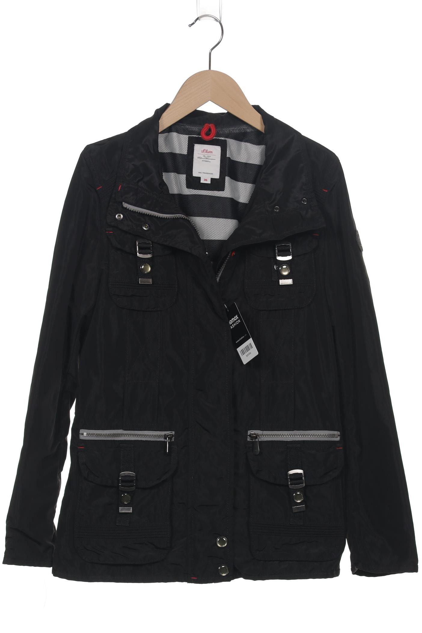 

s.Oliver Damen Jacke, schwarz, Gr. 36