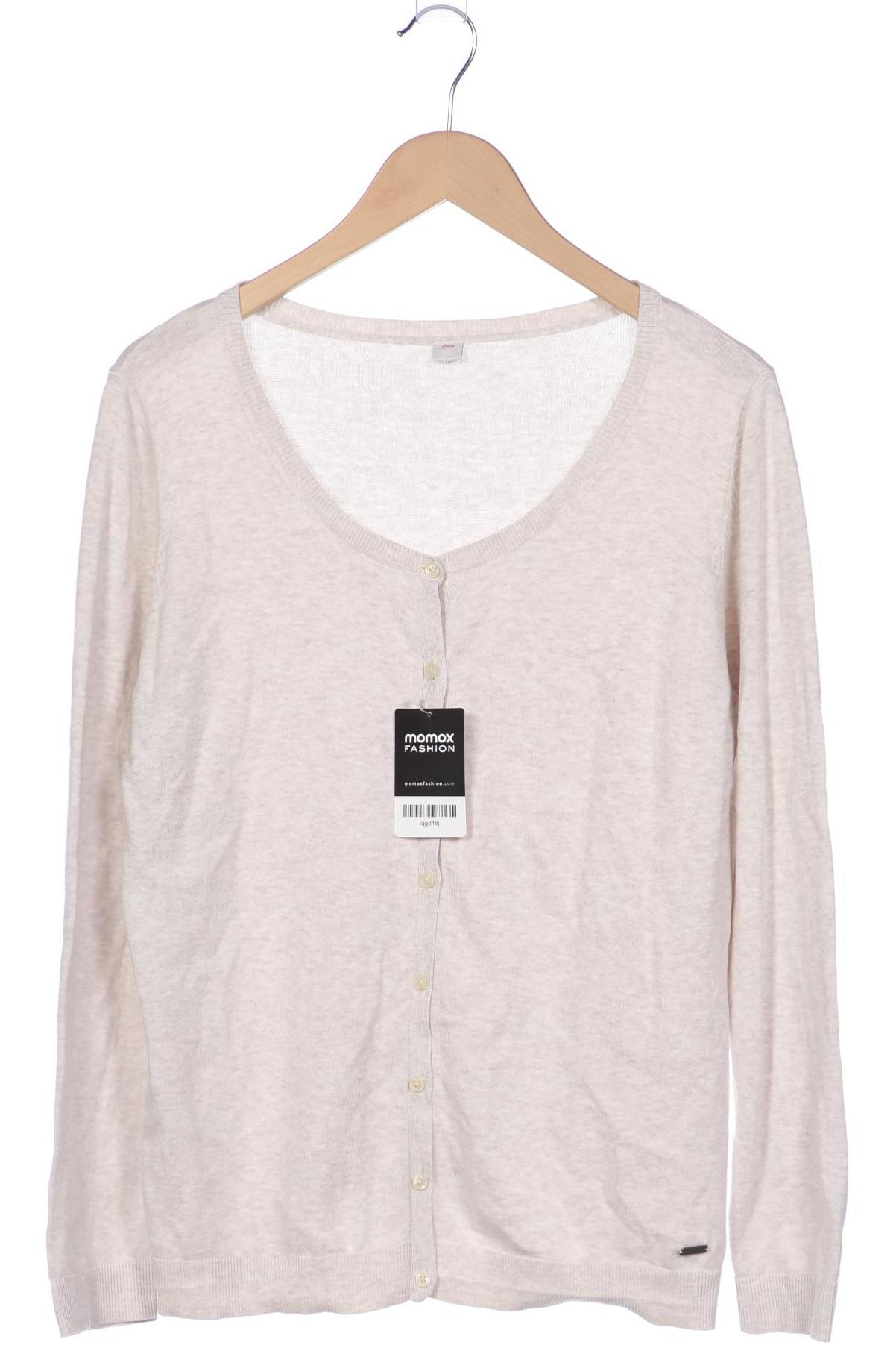 

s.Oliver Damen Strickjacke, beige, Gr. 44