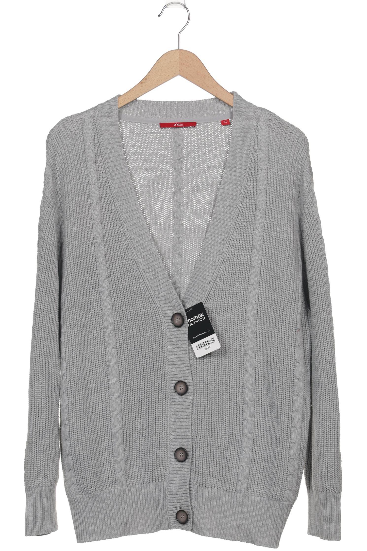 

s.Oliver Damen Strickjacke, grau, Gr. 44