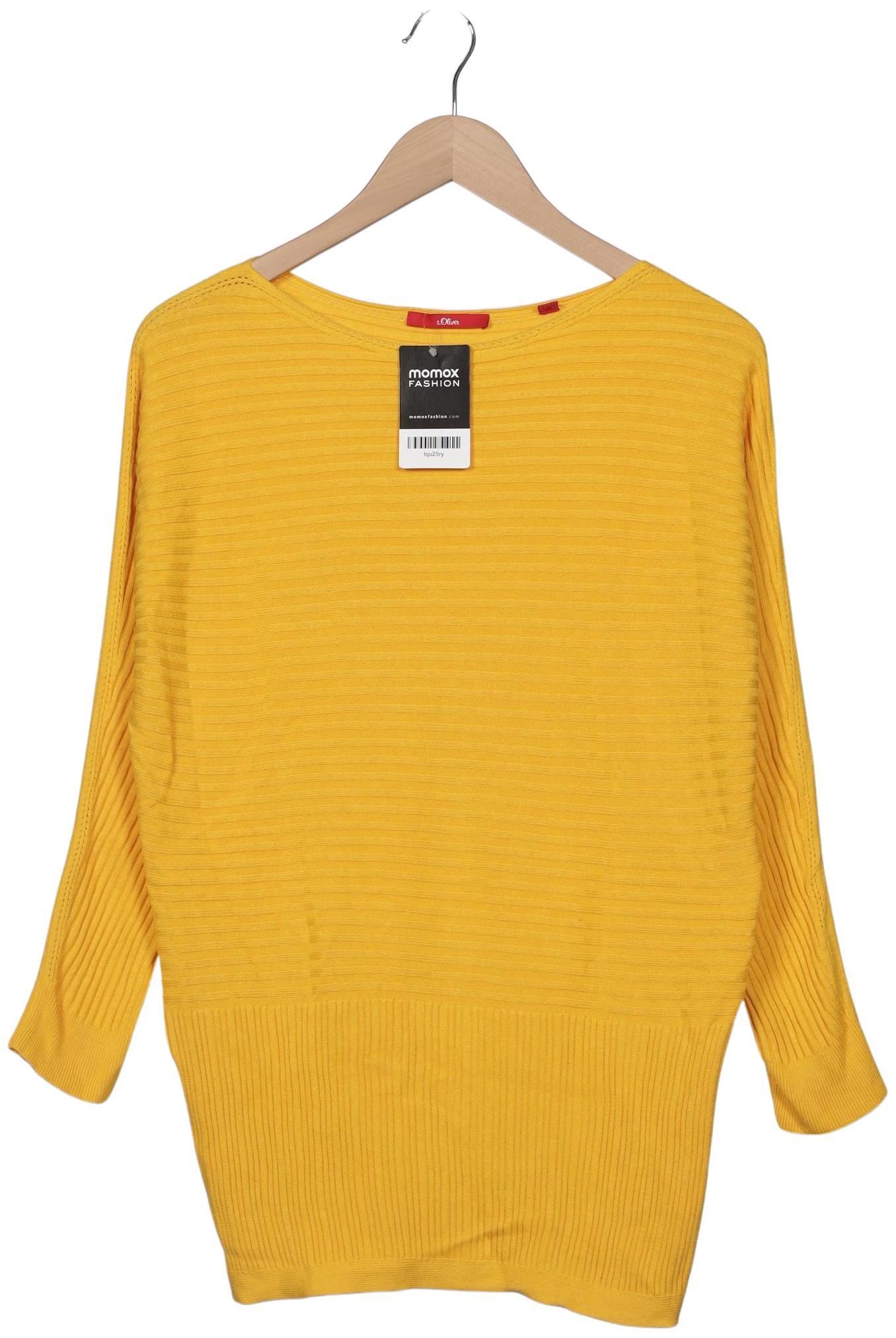 

s.Oliver Damen Pullover, gelb, Gr. 38