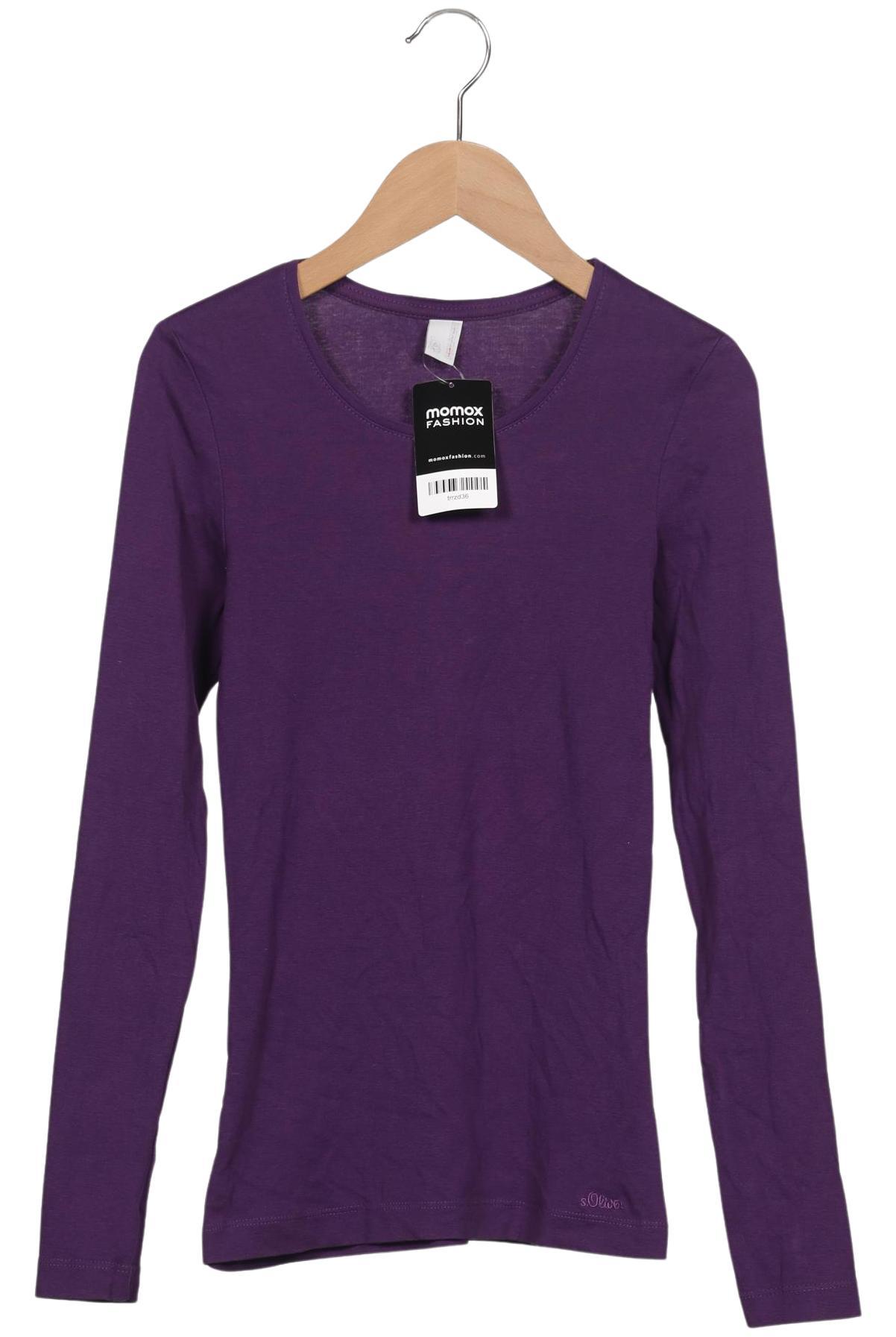 

s.Oliver Damen Langarmshirt, flieder, Gr. 34