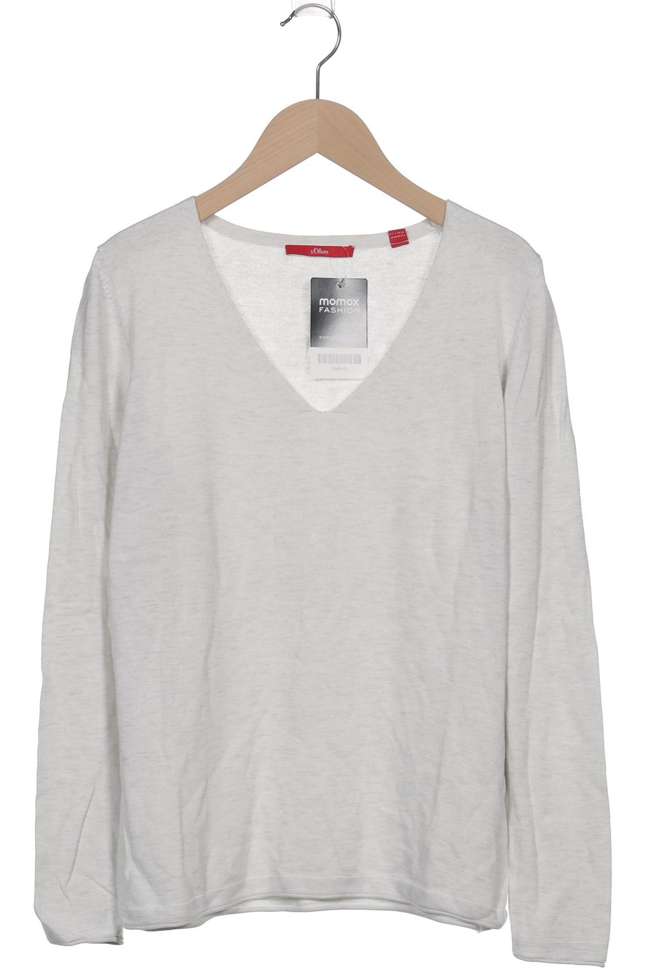 

s.Oliver Damen Pullover, weiß, Gr. 38