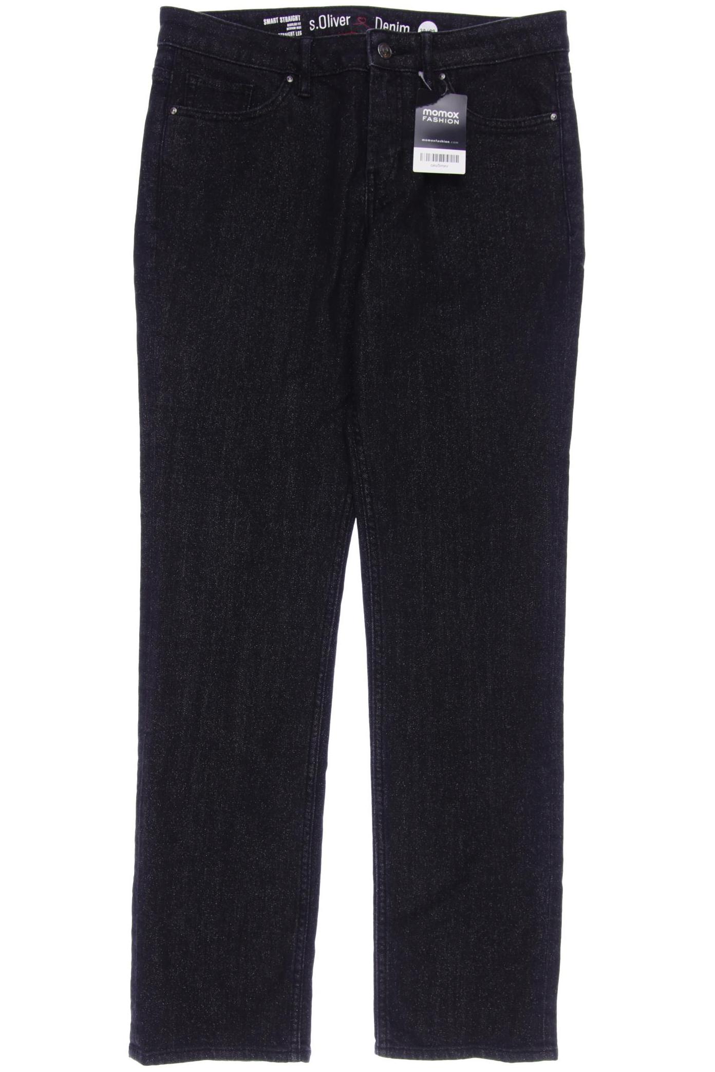 

s.Oliver Damen Jeans, schwarz