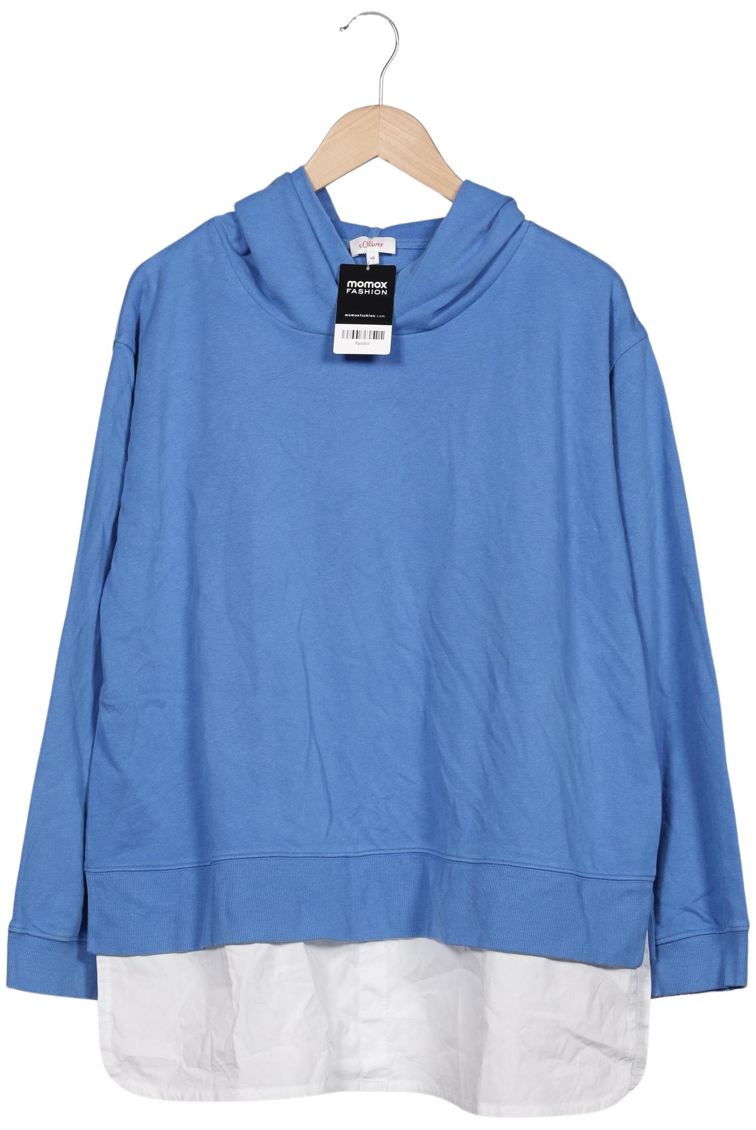 

s.Oliver Damen Kapuzenpullover, blau, Gr. 46