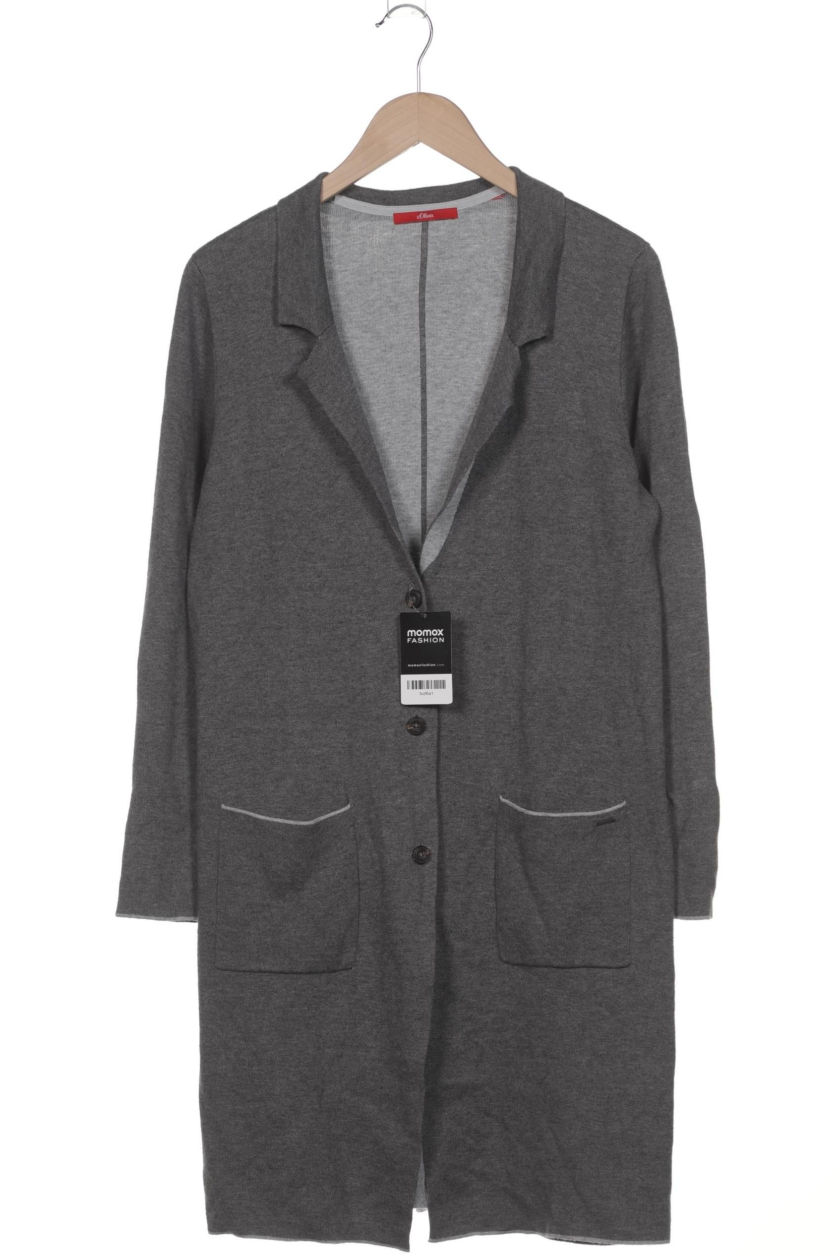 

s.Oliver Damen Strickjacke, grau, Gr. 42