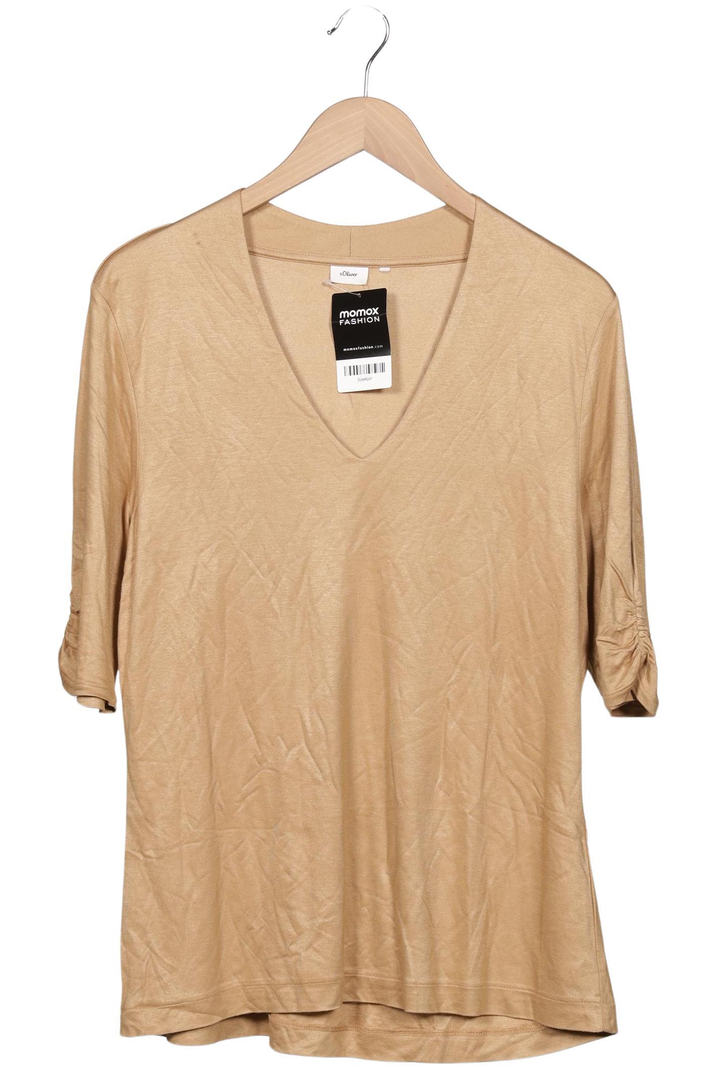 

s.Oliver Damen T-Shirt, beige, Gr. 46