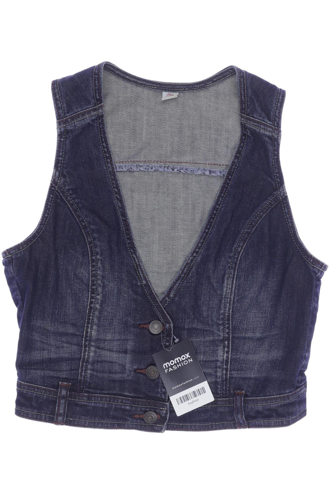 

s.Oliver Damen Weste, marineblau