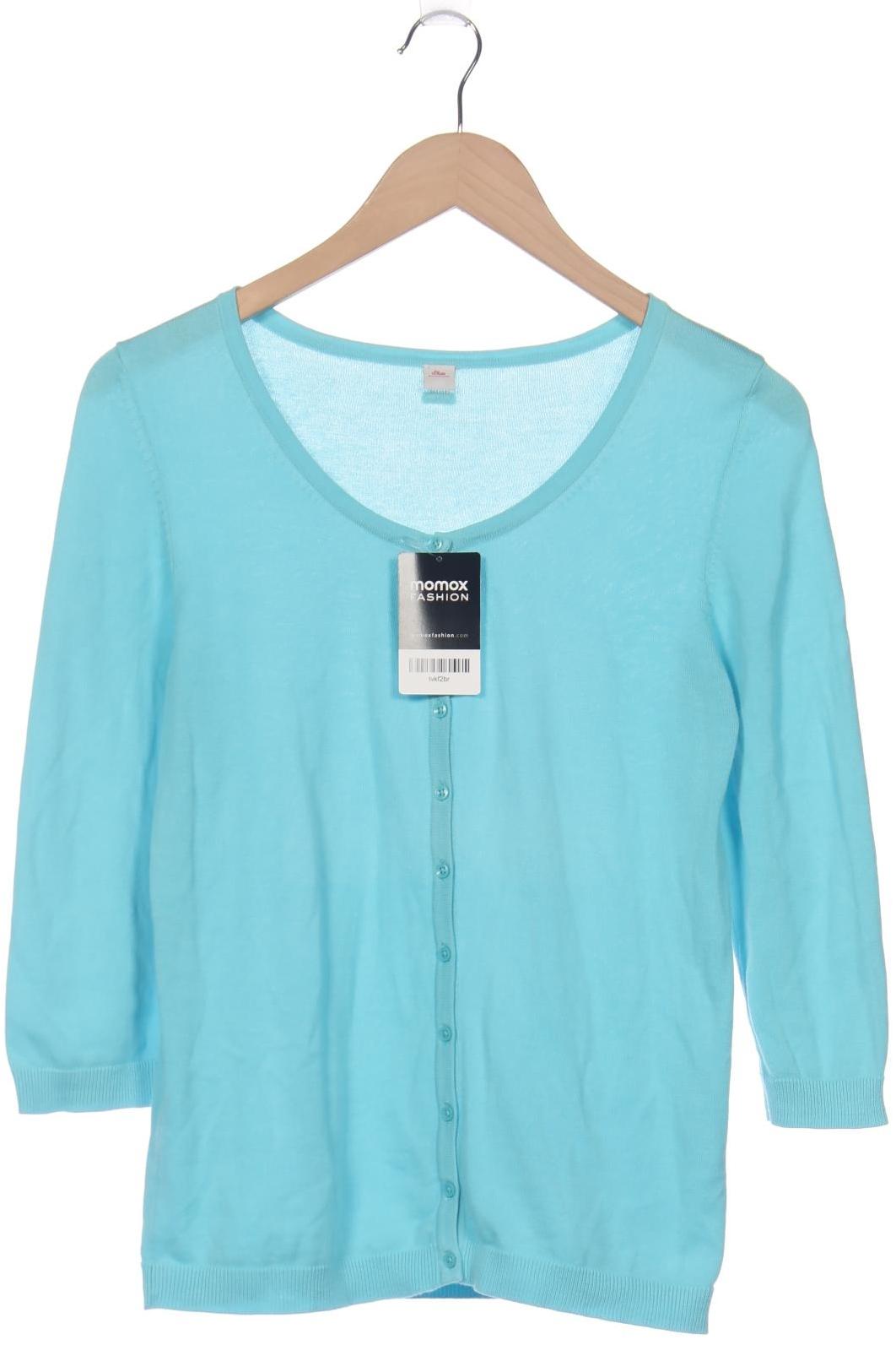 

s.Oliver Damen Strickjacke, hellblau, Gr. 38