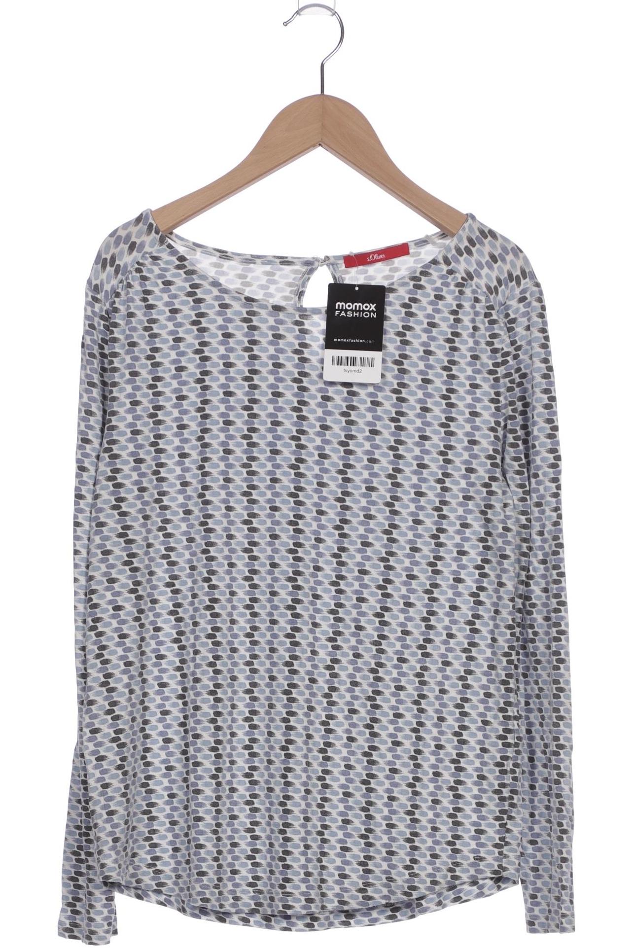 

s.Oliver Damen Langarmshirt, blau, Gr. 38