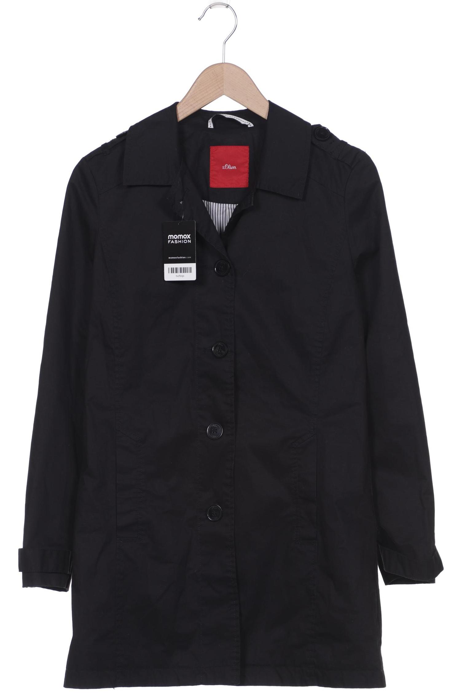 

s.Oliver Damen Mantel, schwarz
