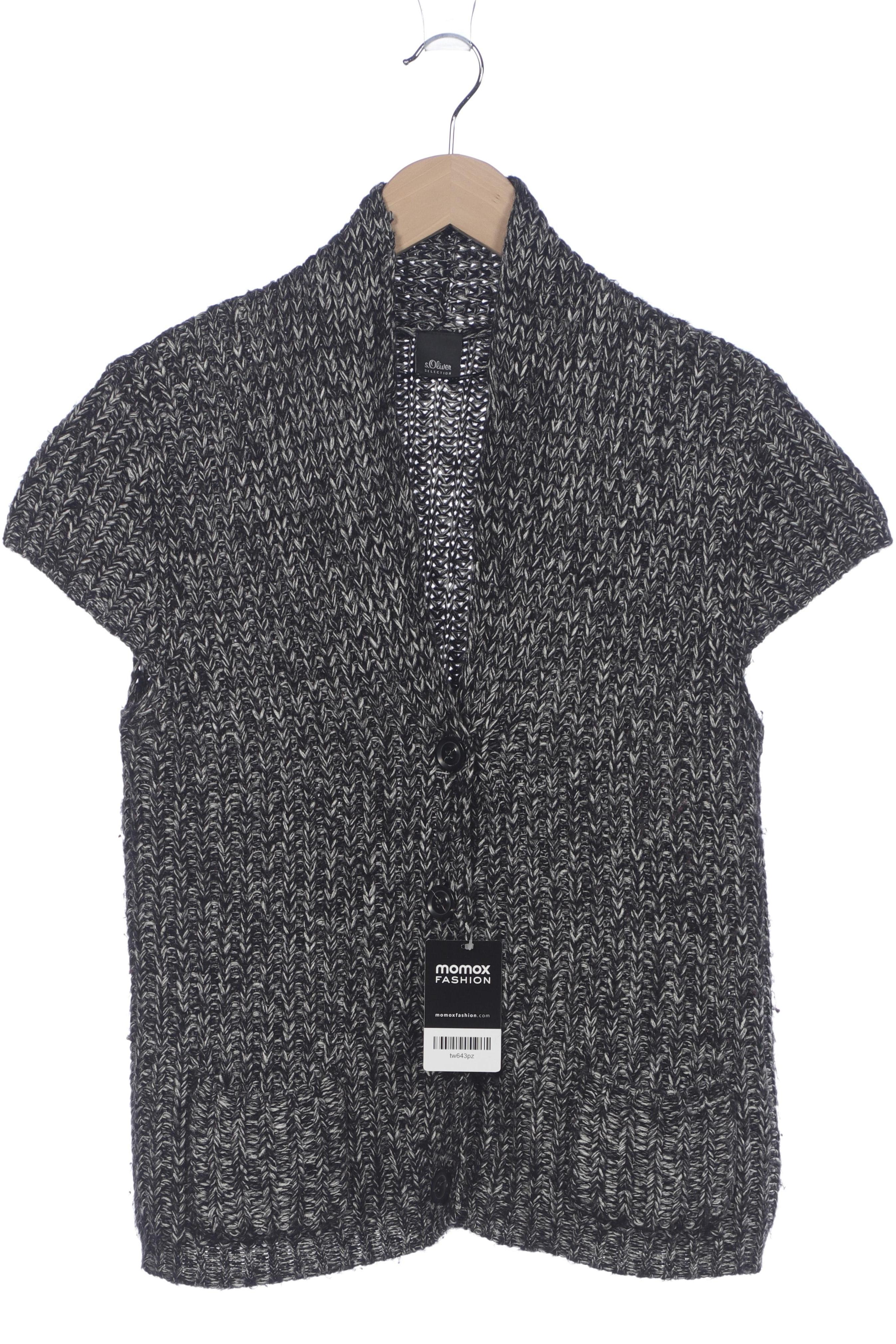 

s.Oliver Damen Strickjacke, schwarz, Gr. 40