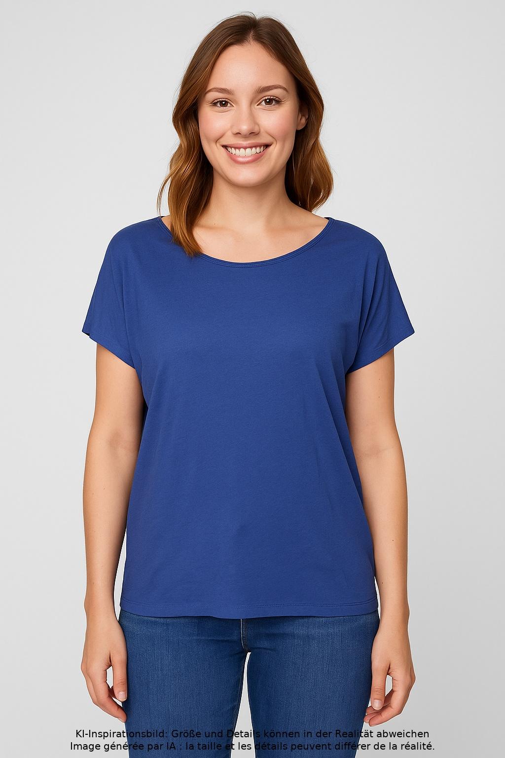 

s.Oliver Damen T-Shirt, blau, Gr. 42