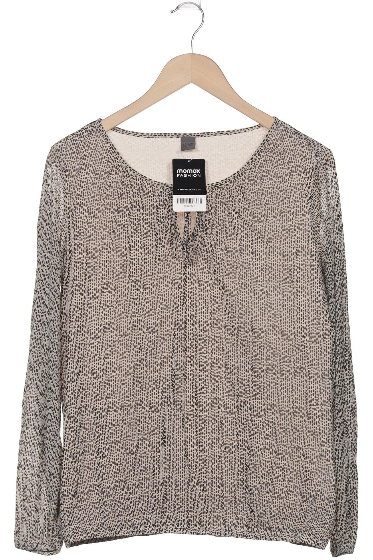 

s.Oliver Damen Langarmshirt, beige, Gr. 40