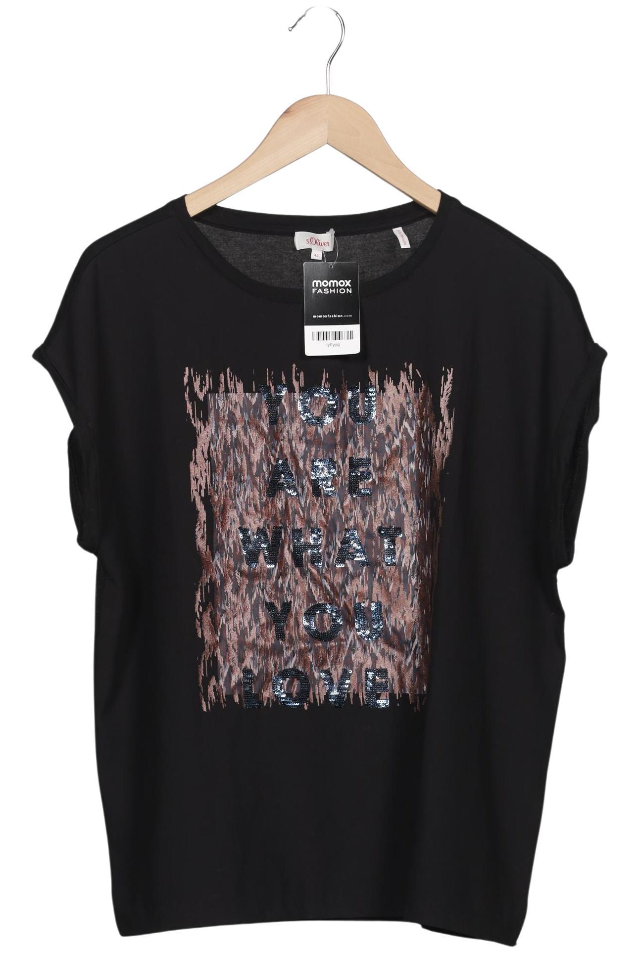 

s.Oliver Damen T-Shirt, schwarz, Gr. 42
