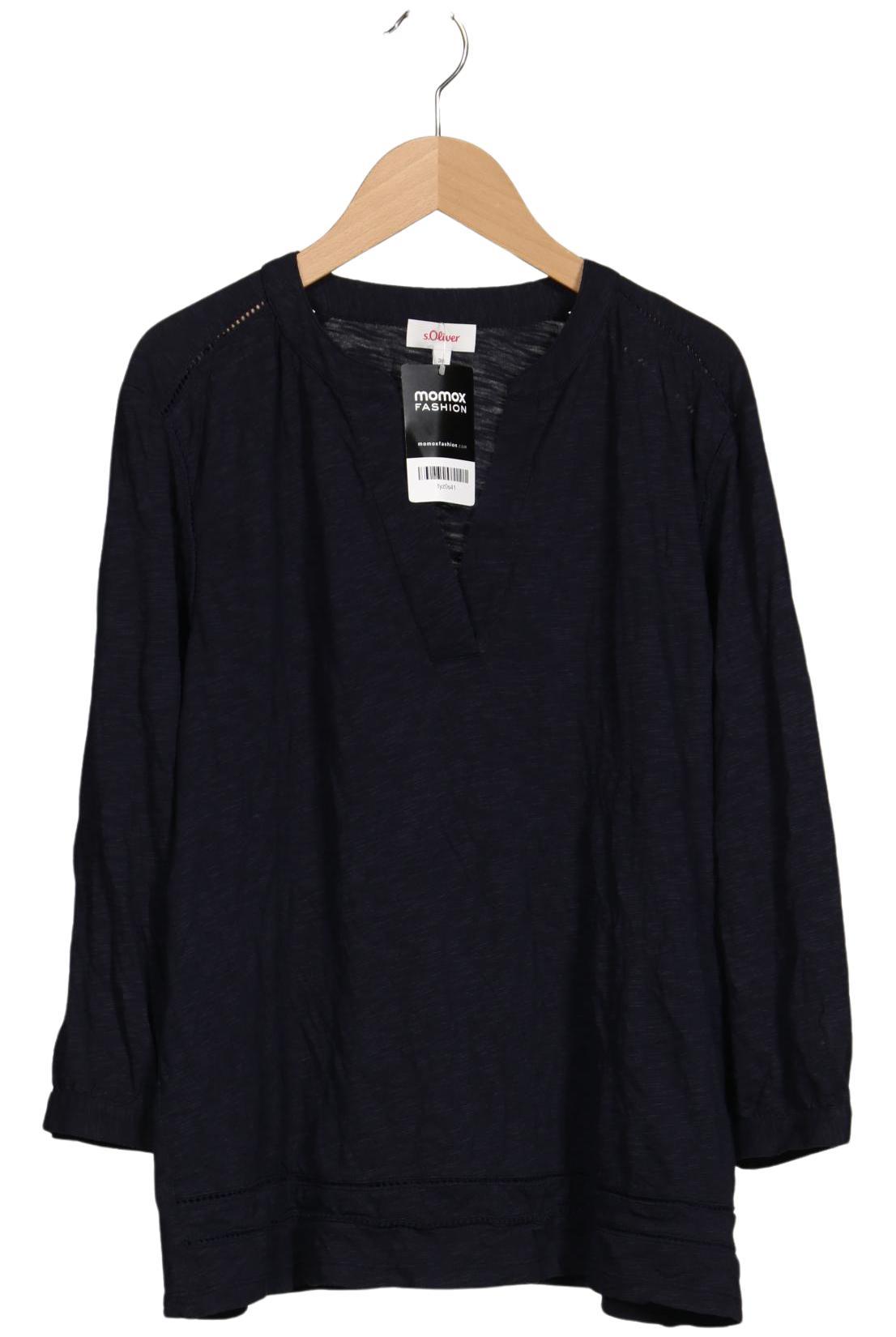 

s.Oliver Damen Langarmshirt, marineblau, Gr. 38