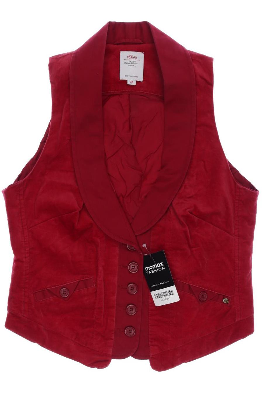 

s.Oliver Damen Weste, rot, Gr. 38