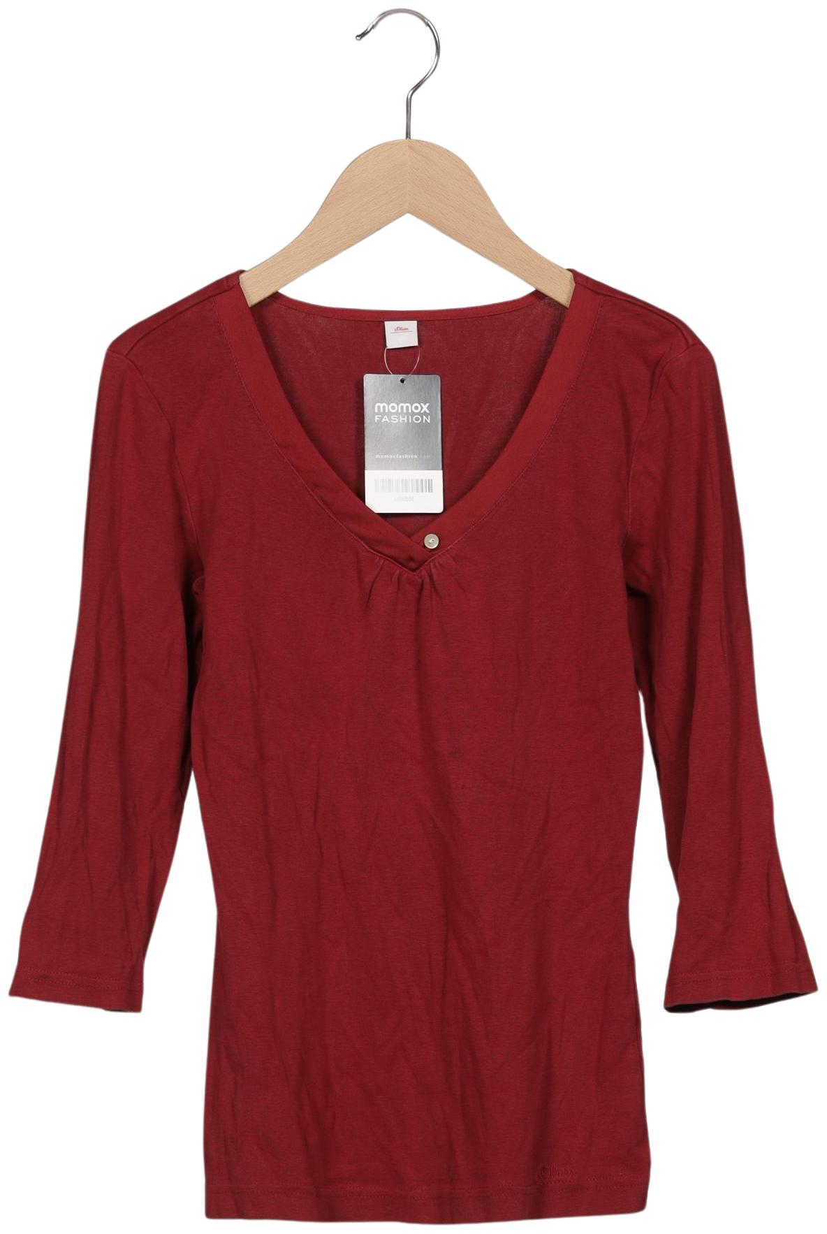 

s.Oliver Damen Langarmshirt, rot, Gr. 34