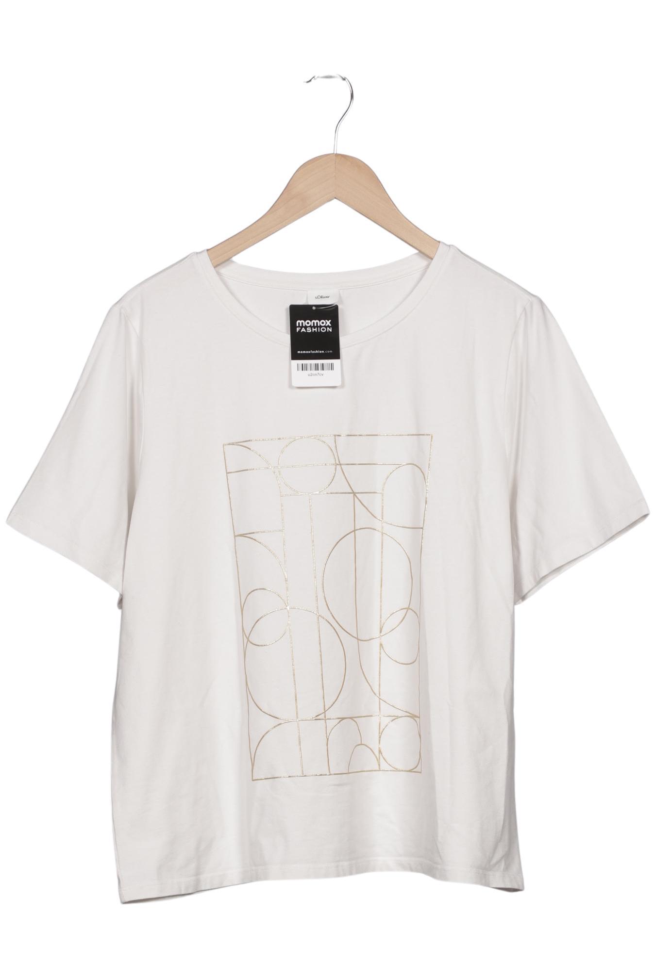 

s.Oliver Damen T-Shirt, weiß, Gr. 46