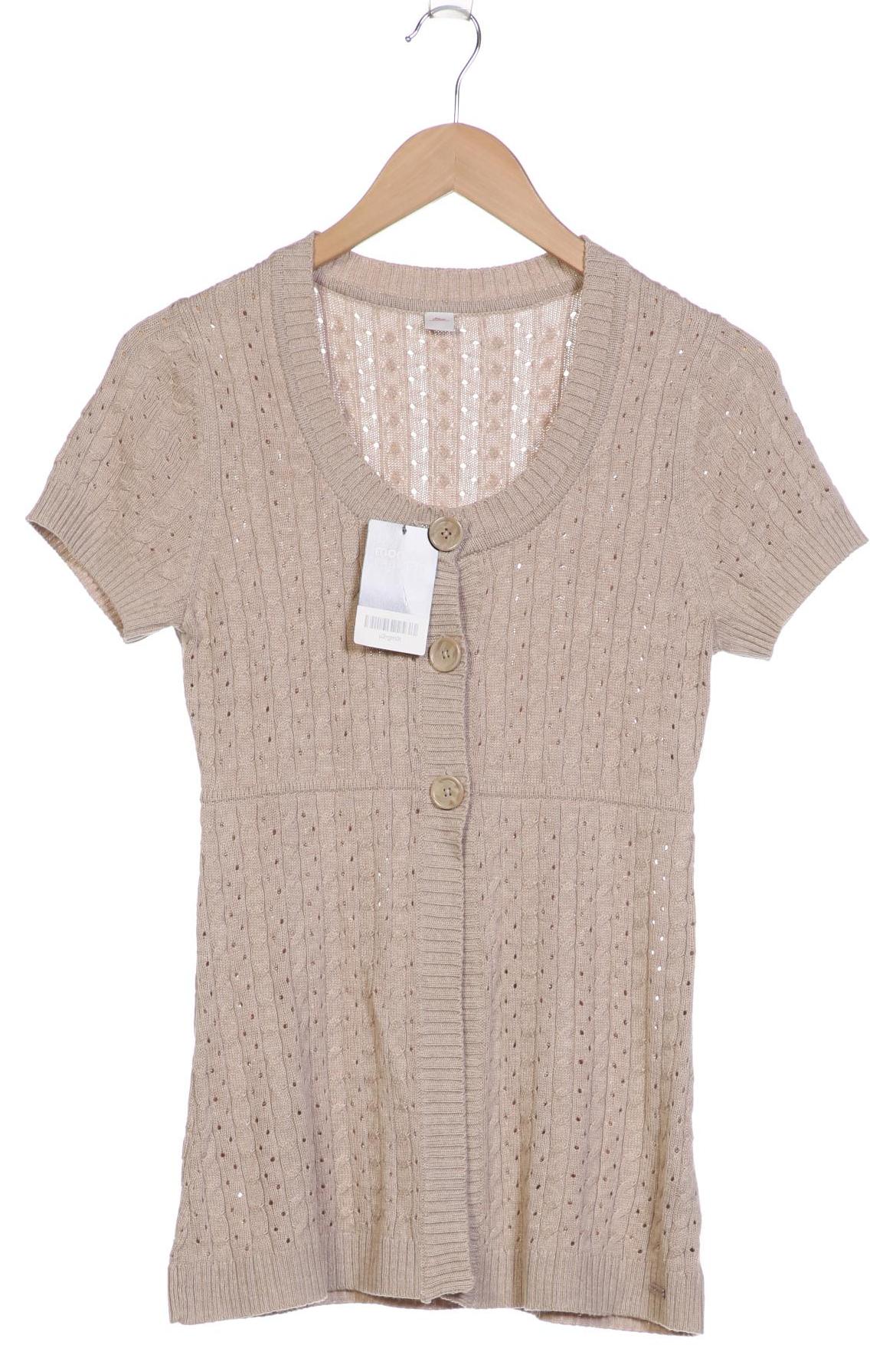 

s.Oliver Damen Strickjacke, beige, Gr. 36