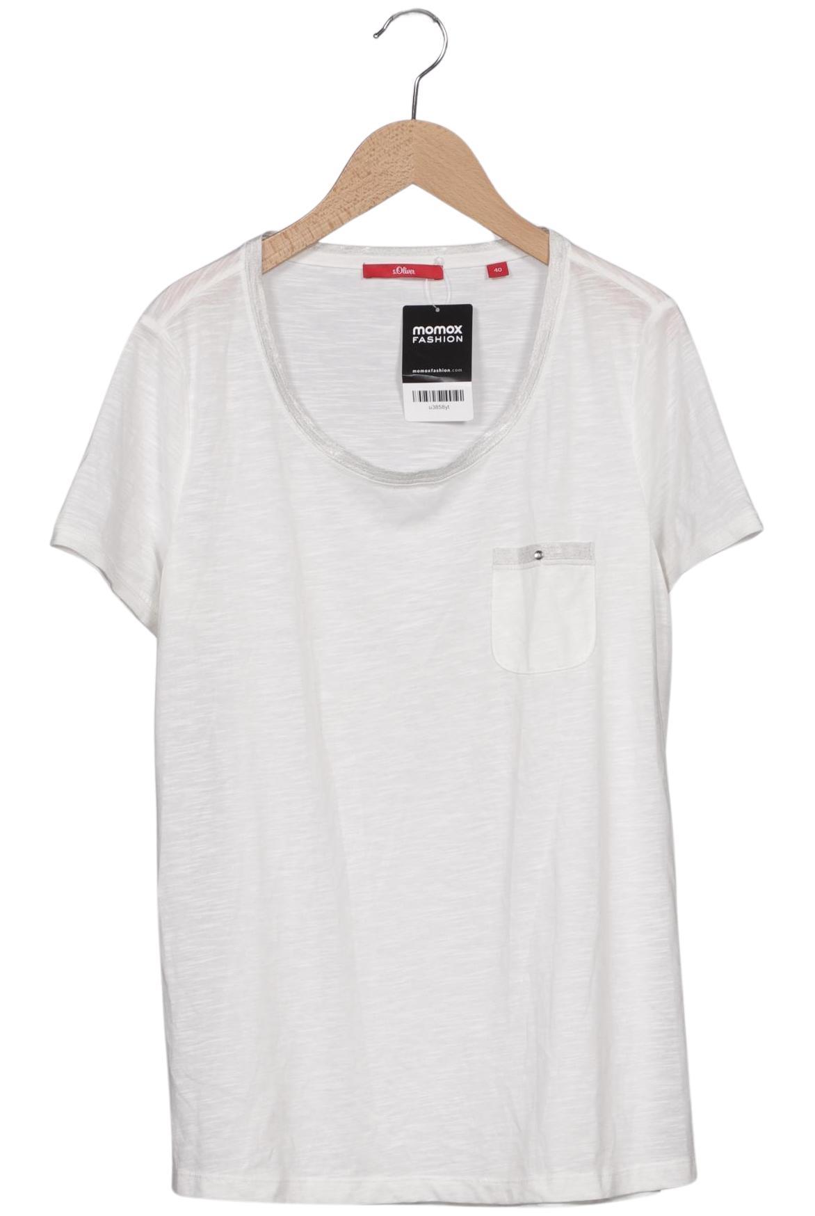 

s.Oliver Damen T-Shirt, cremeweiß, Gr. 40