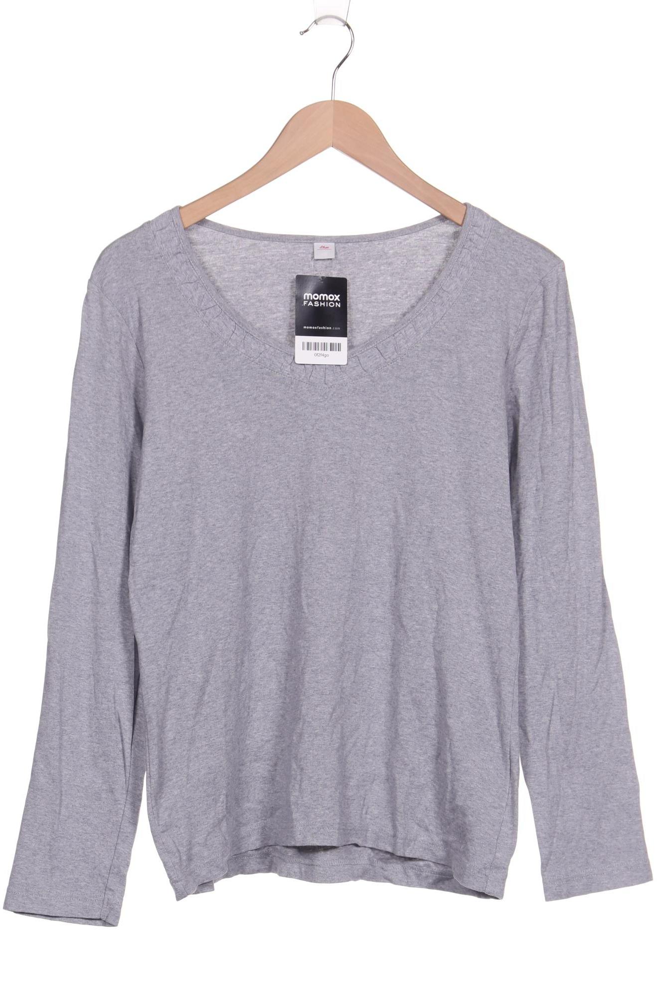 

s.Oliver Damen Langarmshirt, grau