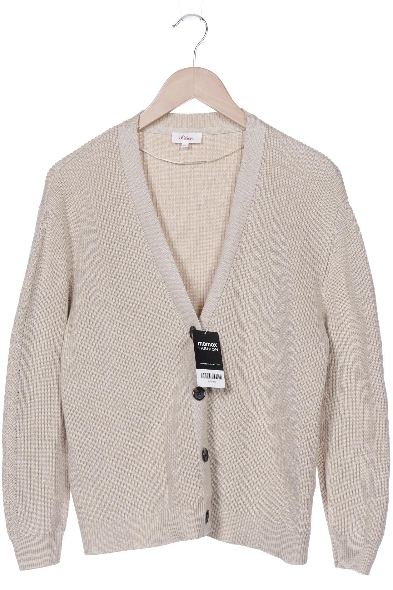 

s.Oliver Damen Strickjacke, beige, Gr. 40