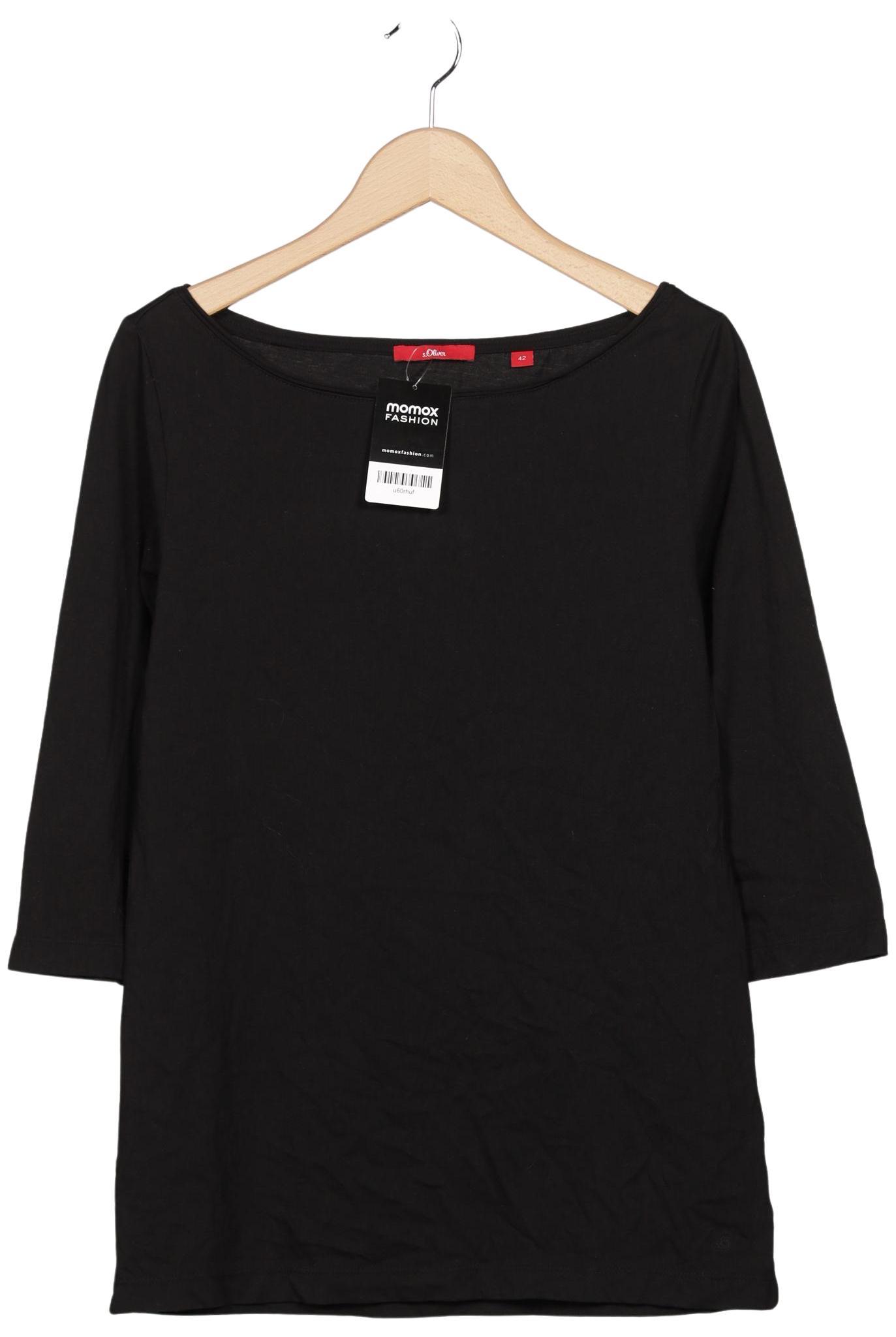 

s.Oliver Damen Langarmshirt, schwarz, Gr. 42