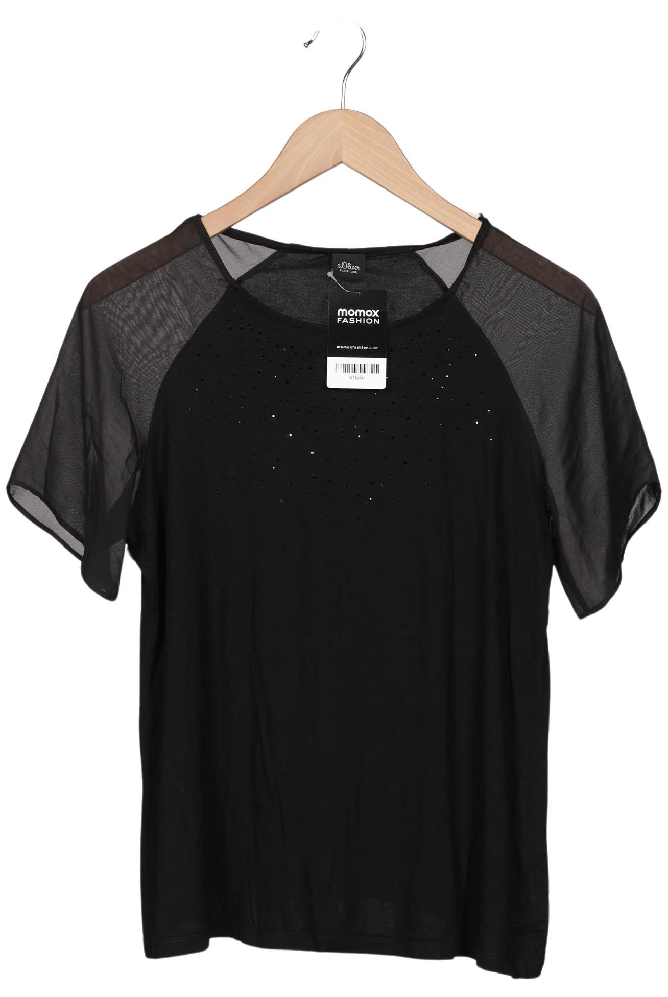 

s.Oliver Damen T-Shirt, schwarz, Gr. 44
