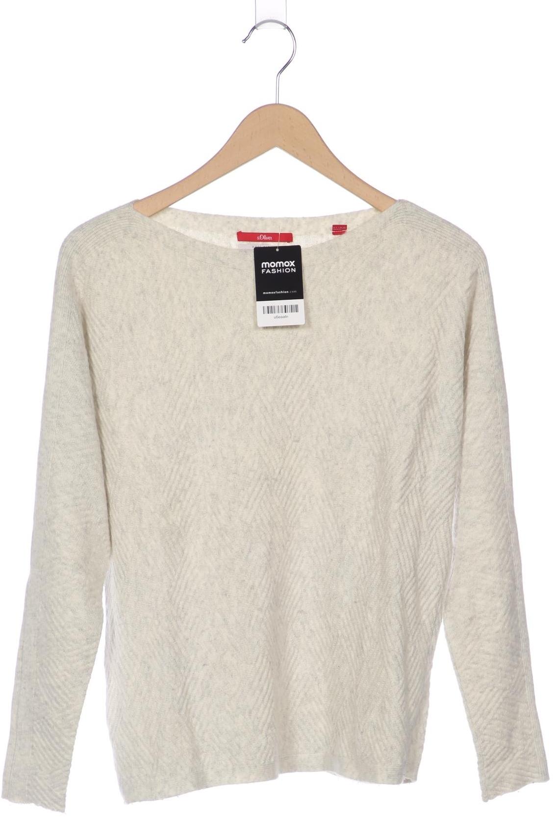 

s.Oliver Damen Pullover, weiß, Gr. 38