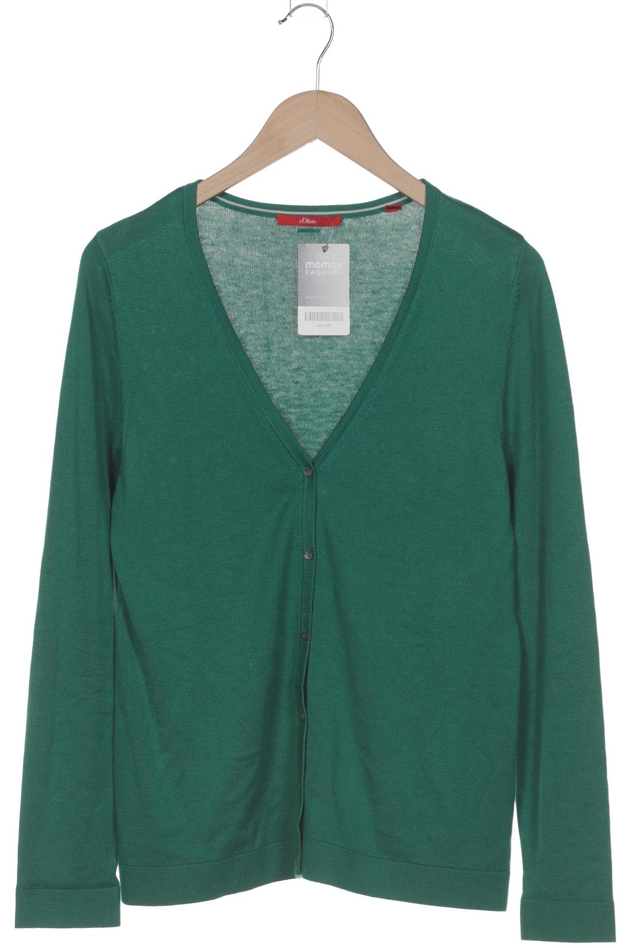 

s.Oliver Damen Strickjacke, grün, Gr. 40