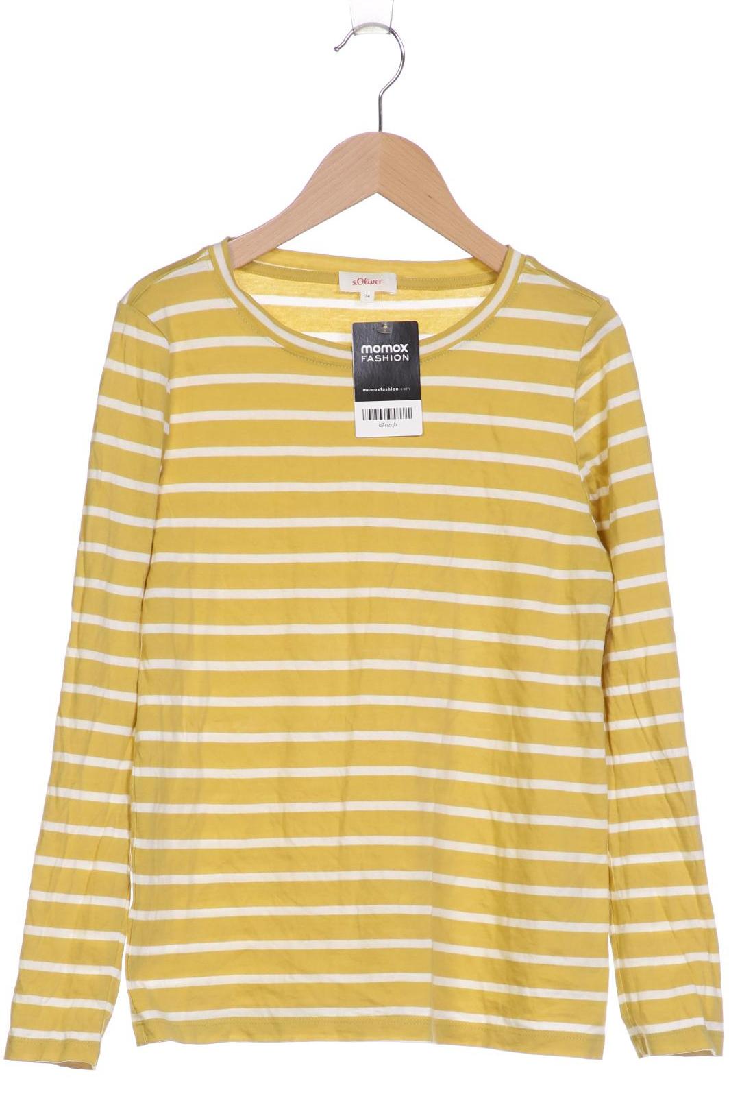 

s.Oliver Damen Langarmshirt, gelb, Gr. 34
