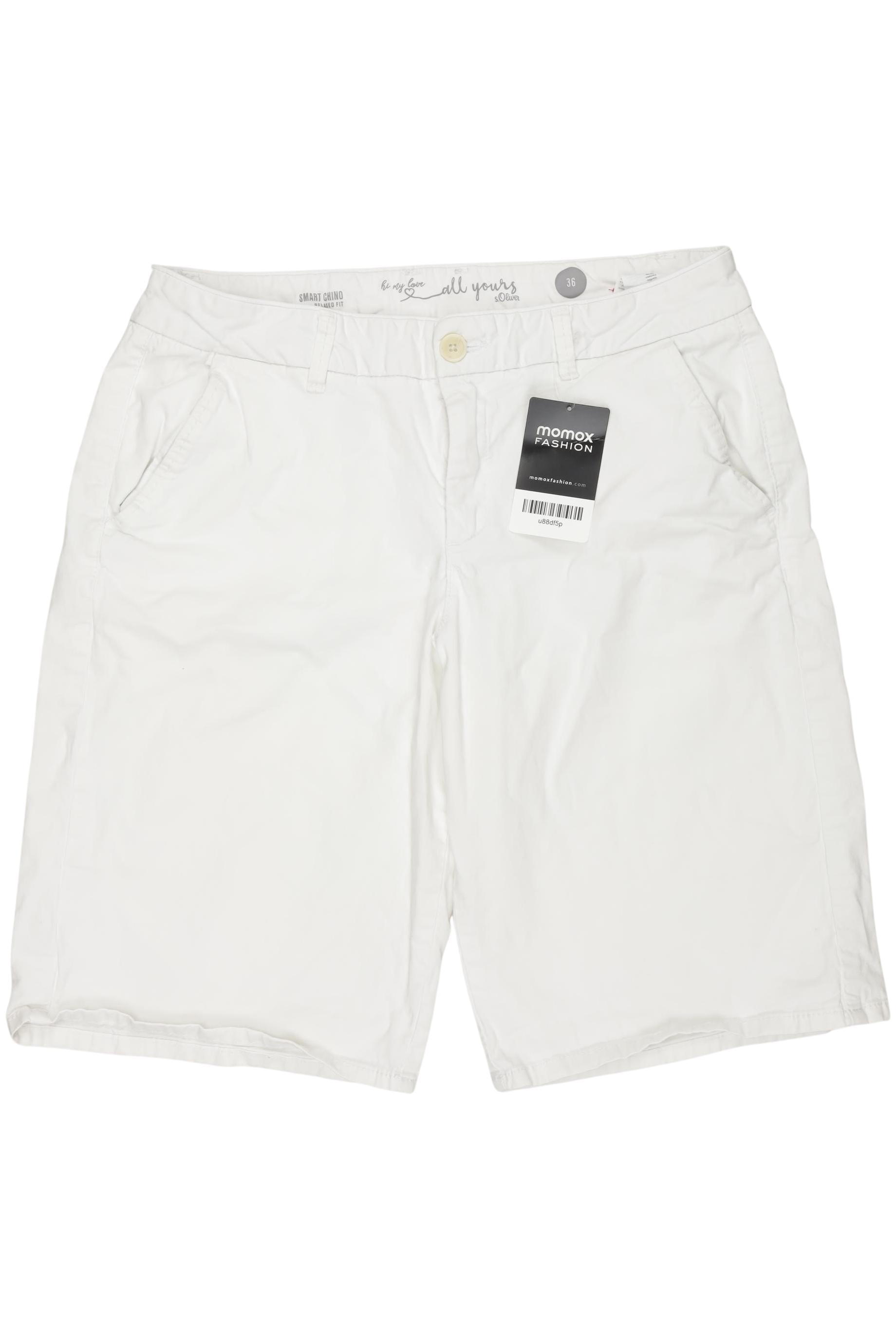 

s.Oliver Damen Shorts, weiß, Gr. 36