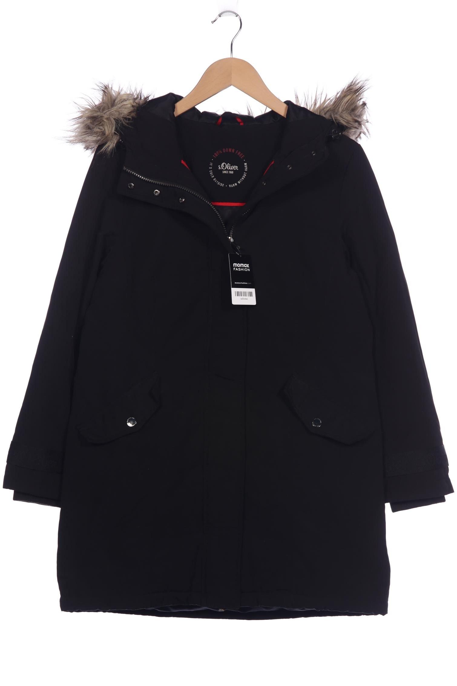 

s.Oliver Damen Mantel, schwarz, Gr. 38