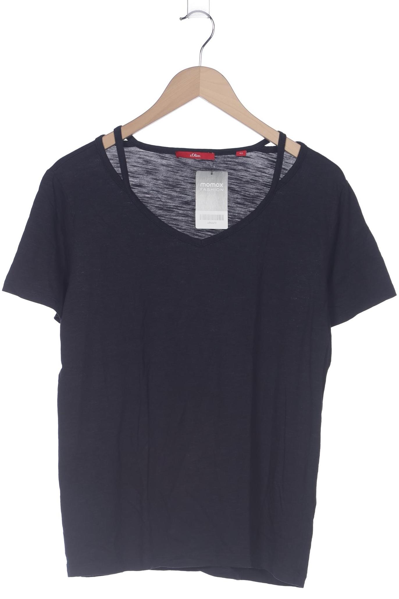 

s.Oliver Damen T-Shirt, marineblau, Gr. 40