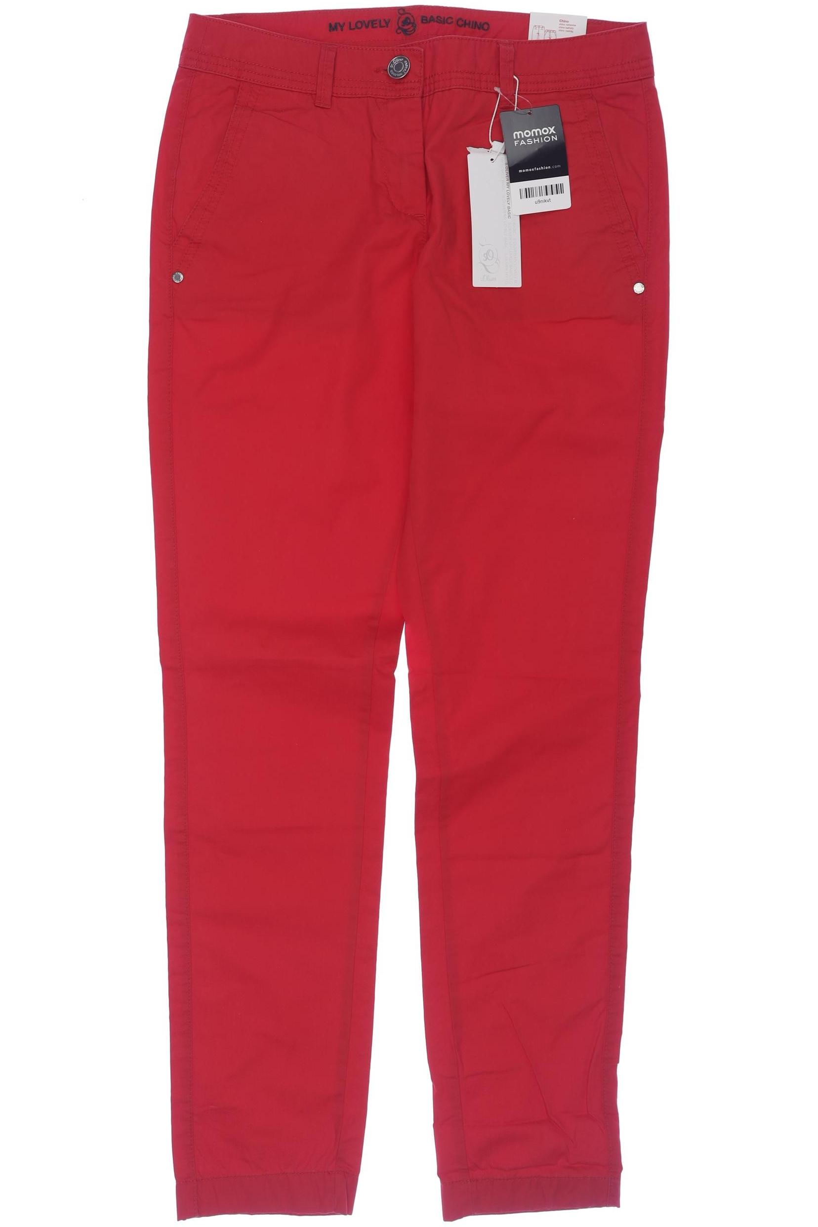

s.Oliver Damen Stoffhose, rot, Gr. 34