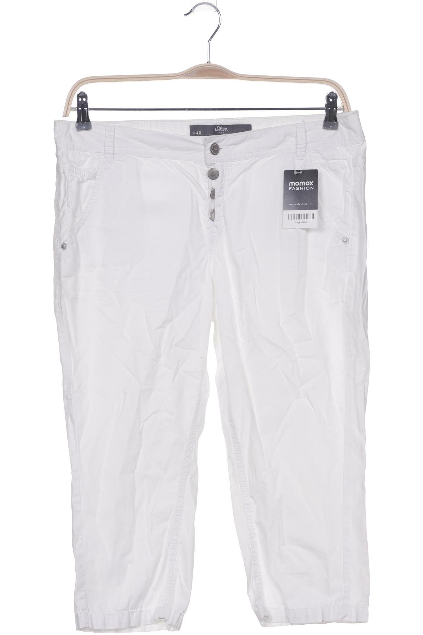 

s.Oliver Damen Stoffhose, weiß, Gr. 40