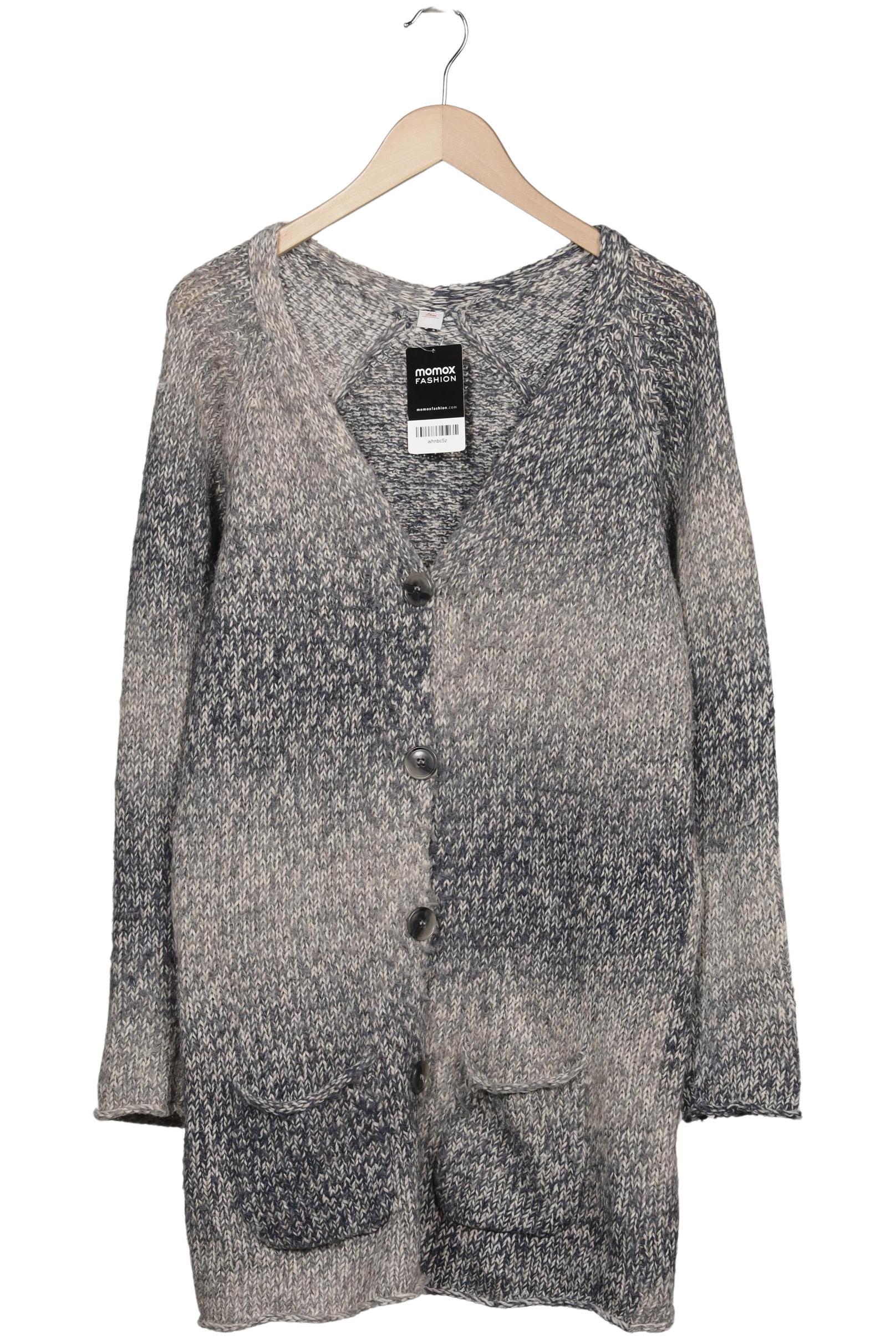 

s.Oliver Damen Strickjacke, grau, Gr. 42