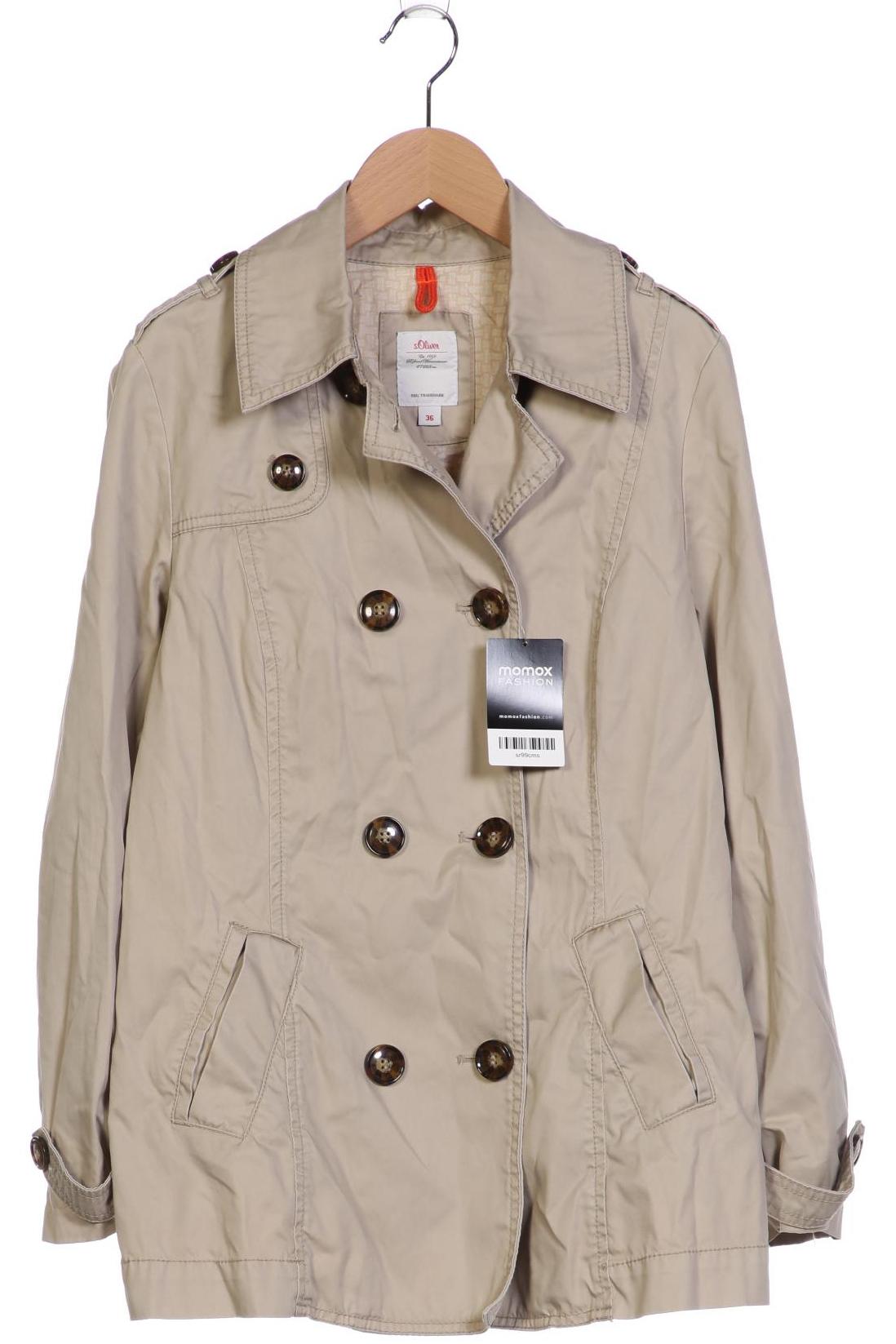 

s.Oliver Damen Mantel, beige, Gr. 36