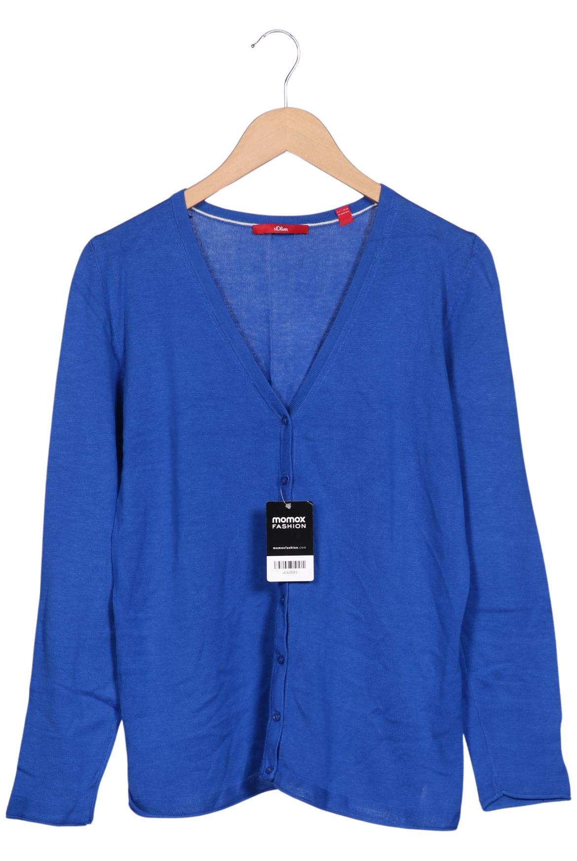 

s.Oliver Damen Strickjacke, blau, Gr. 44